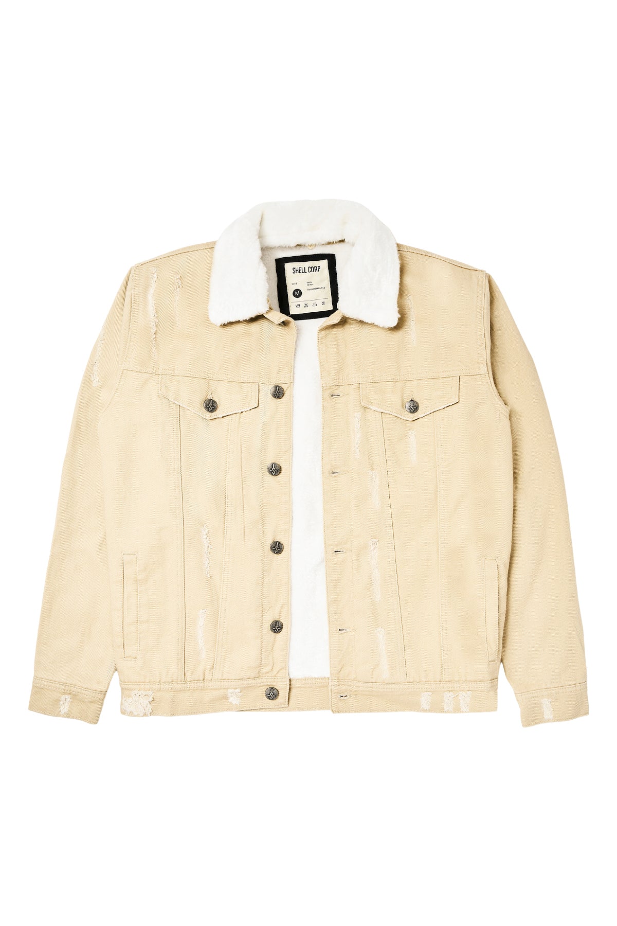 Heat Seeker Denim Fur Jacket - Tan