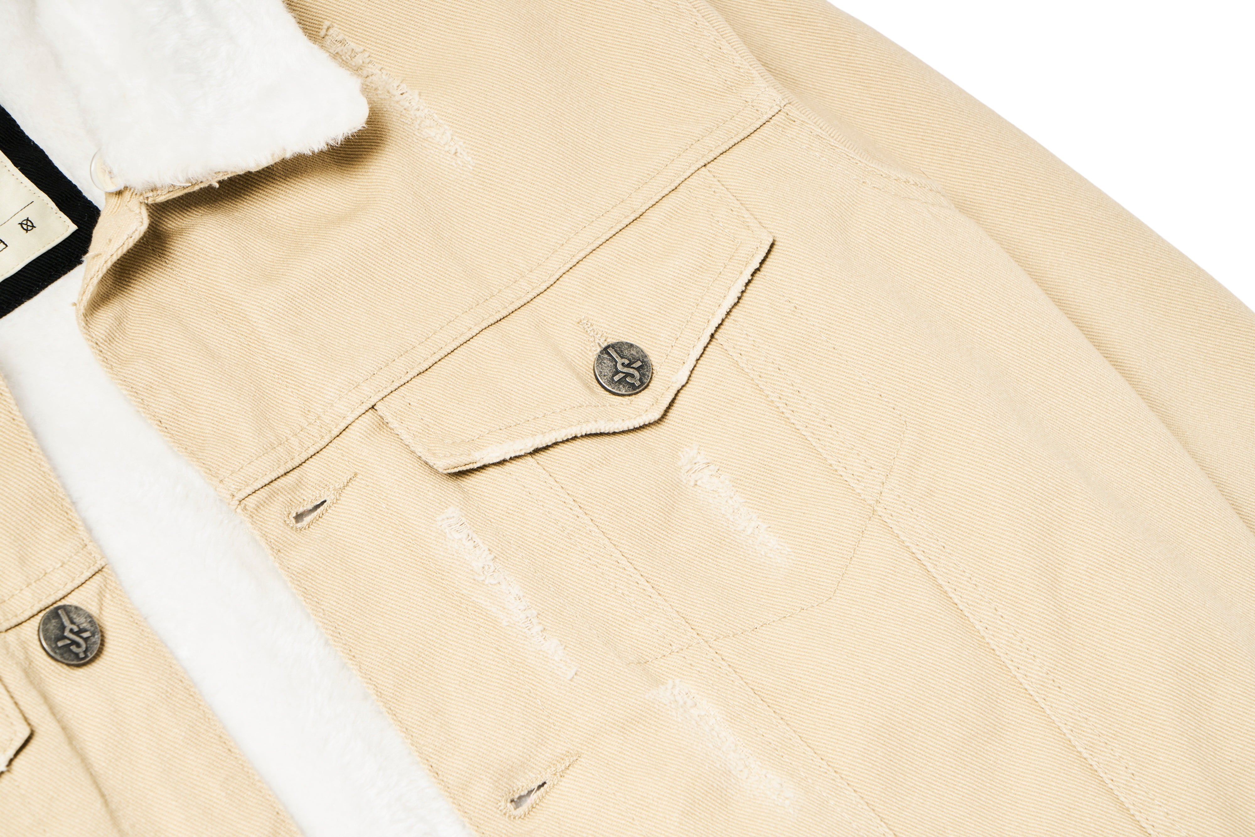 Heat Seeker Denim Fur Jacket - Tan