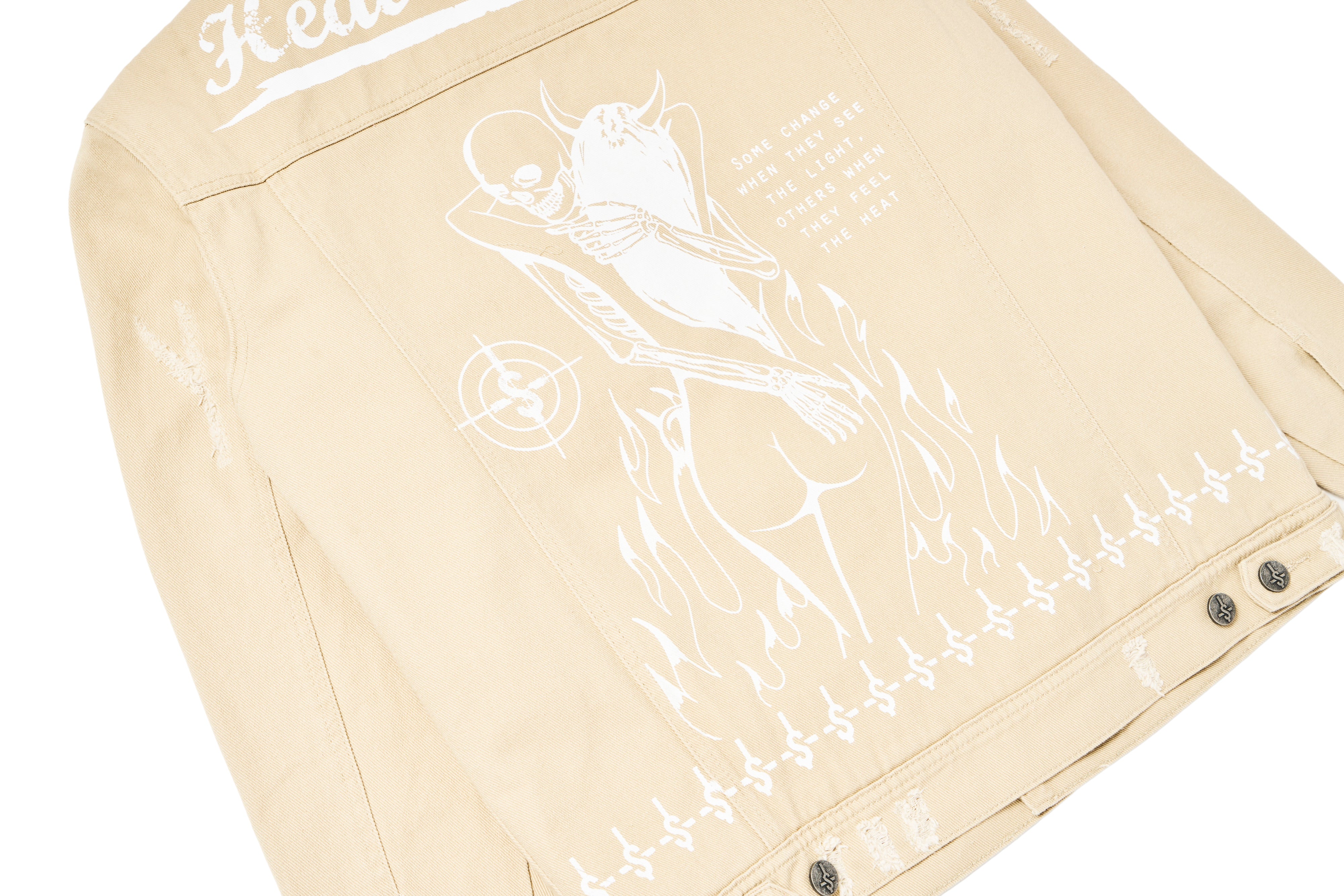 Heat Seeker Denim Fur Jacket - Tan