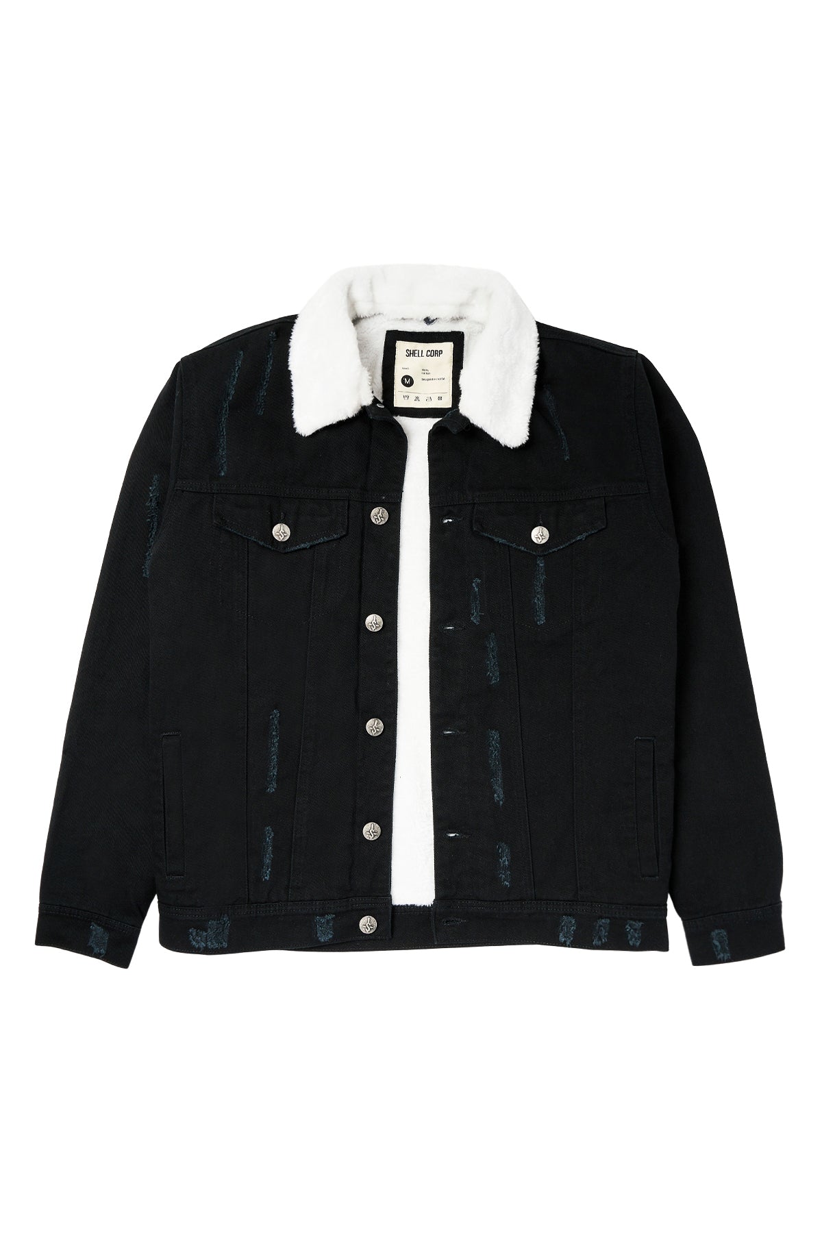 Heat Seeker Denim Fur Jacket - Black