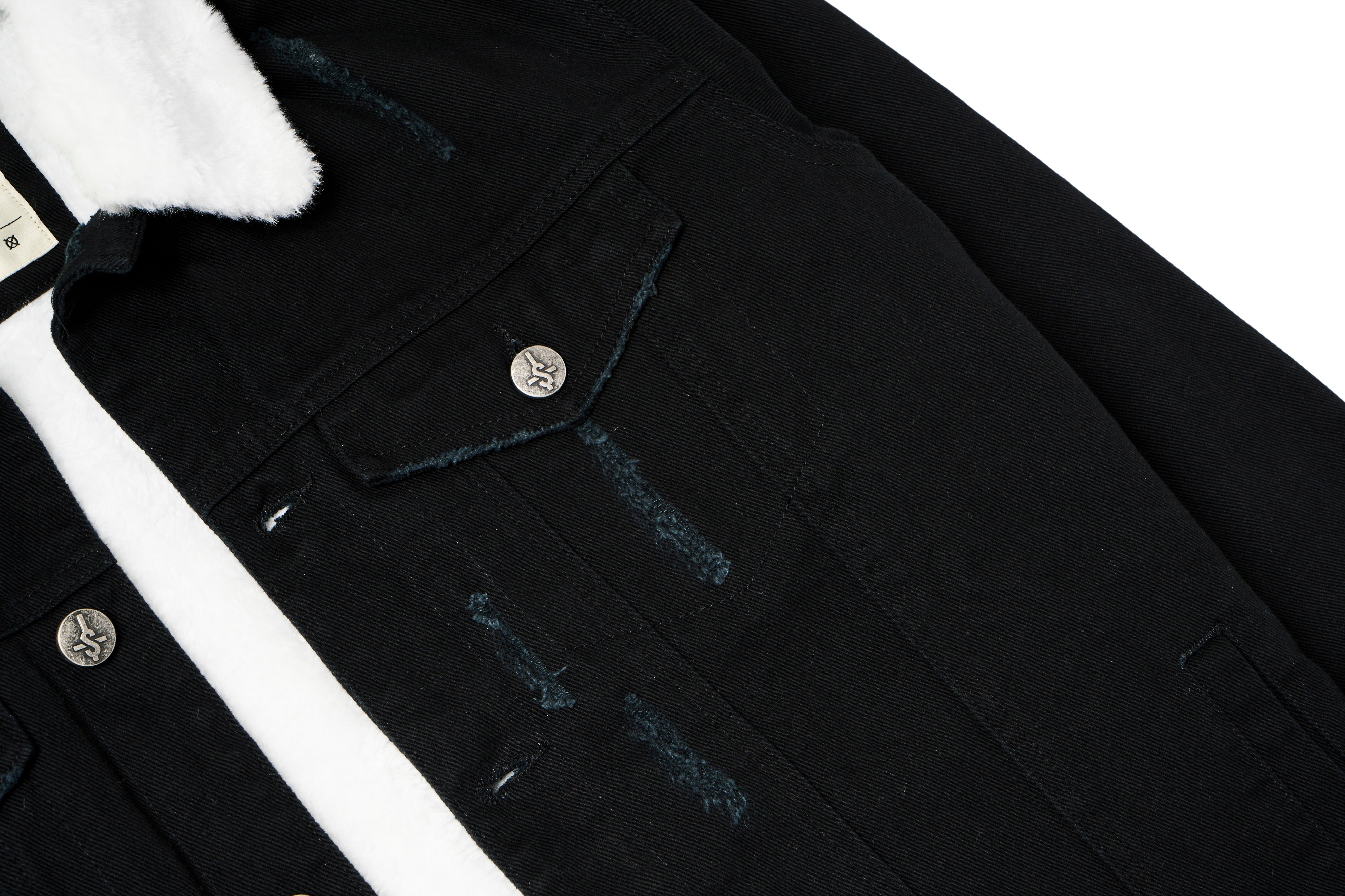Heat Seeker Denim Fur Jacket - Black