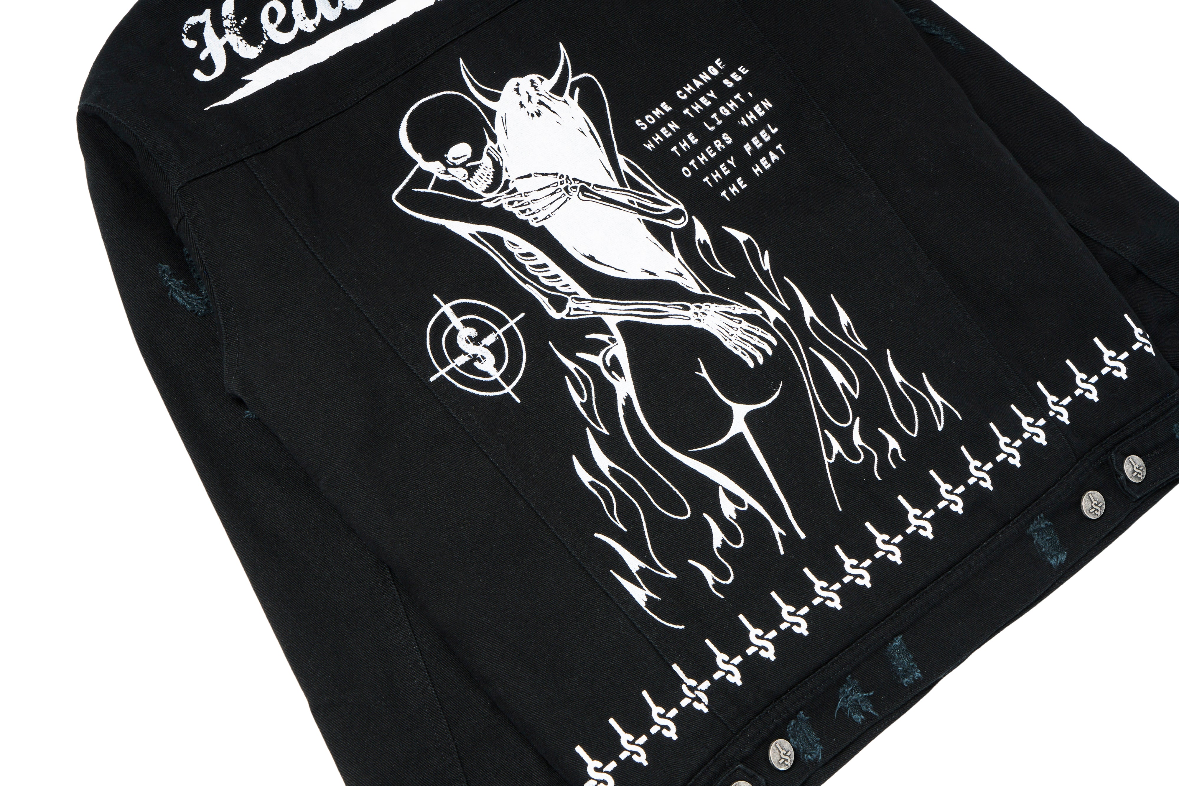 Heat Seeker Denim Fur Jacket - Black