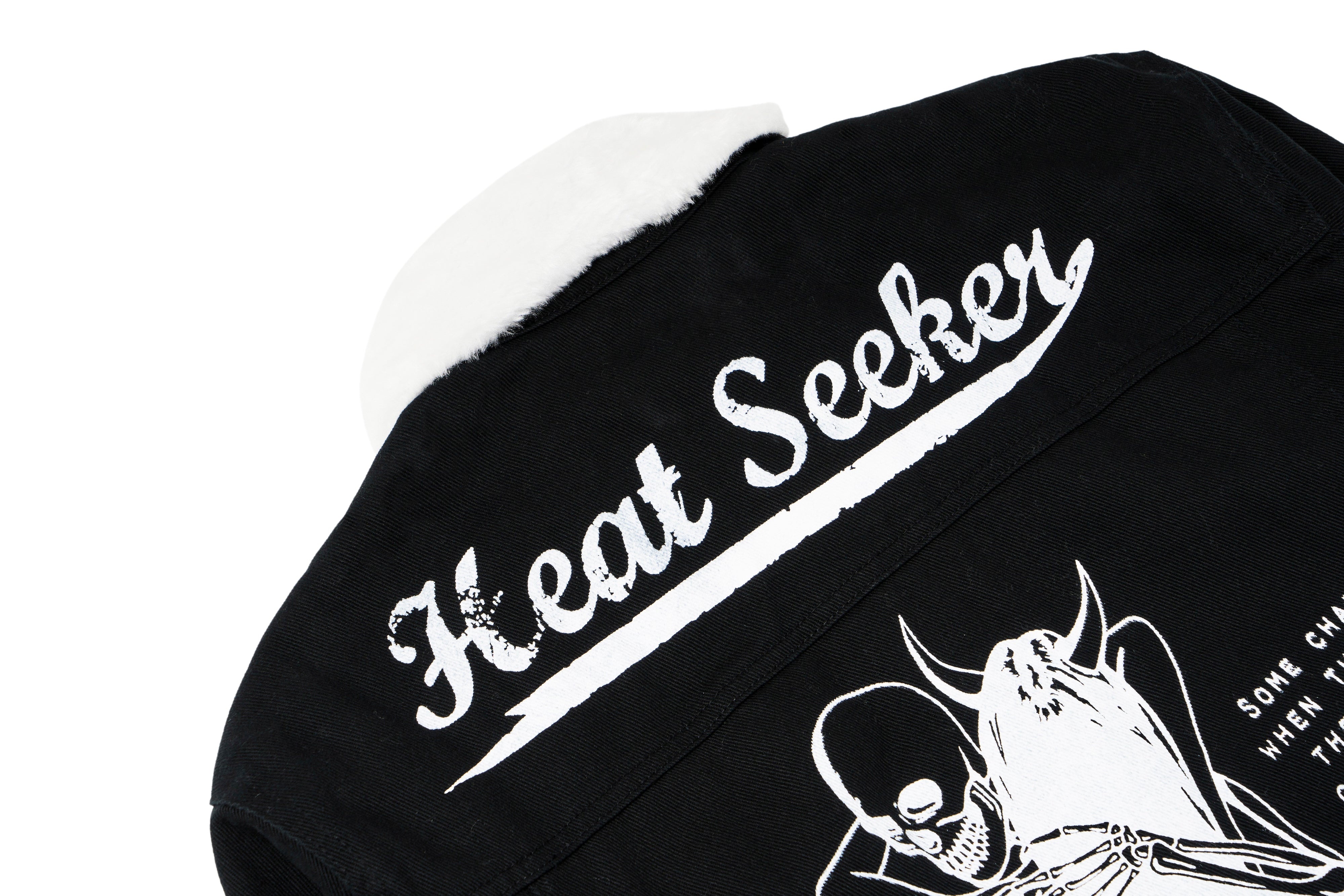 Heat Seeker Denim Fur Jacket - Black
