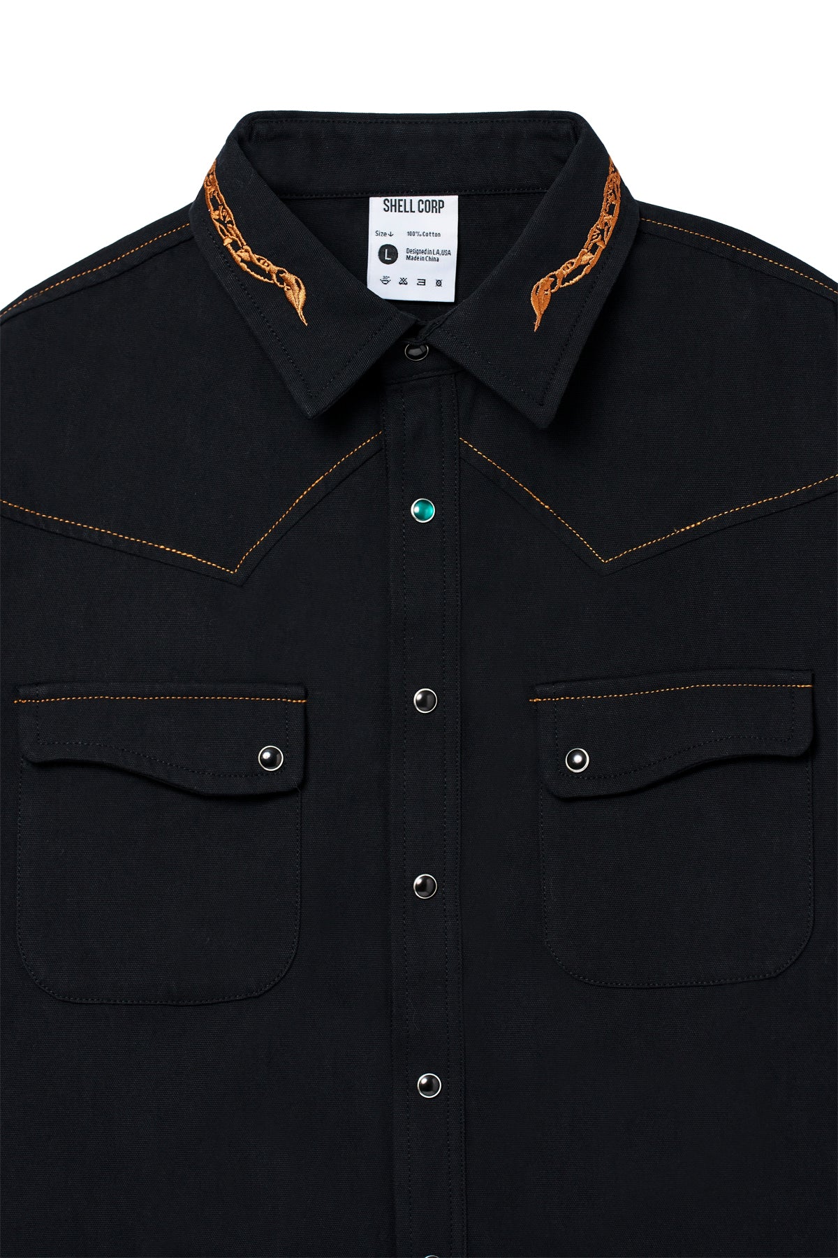 Scorpion Drifter Button Up - Black