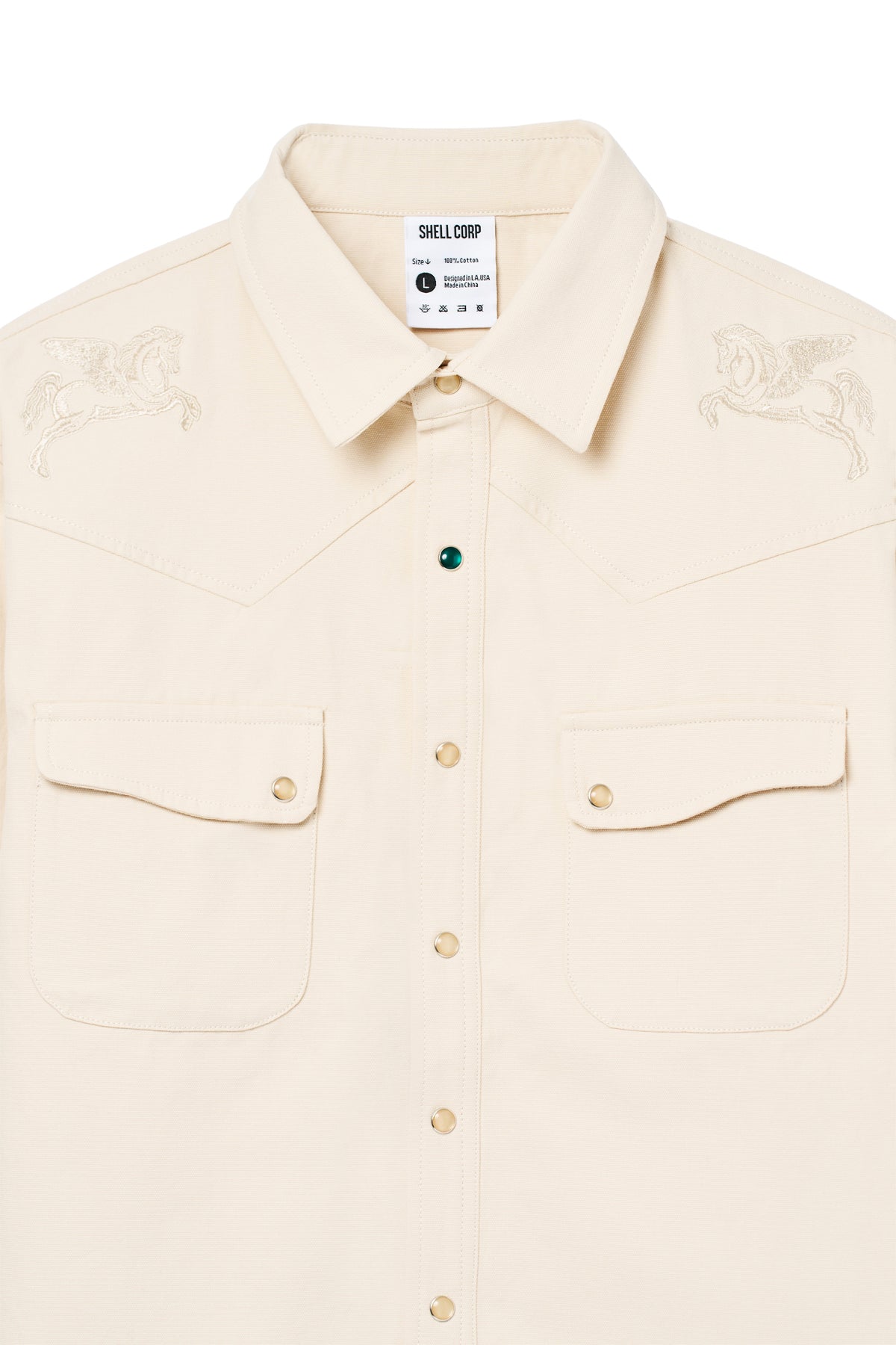 Pegasus Drifter Button Up - Dust White