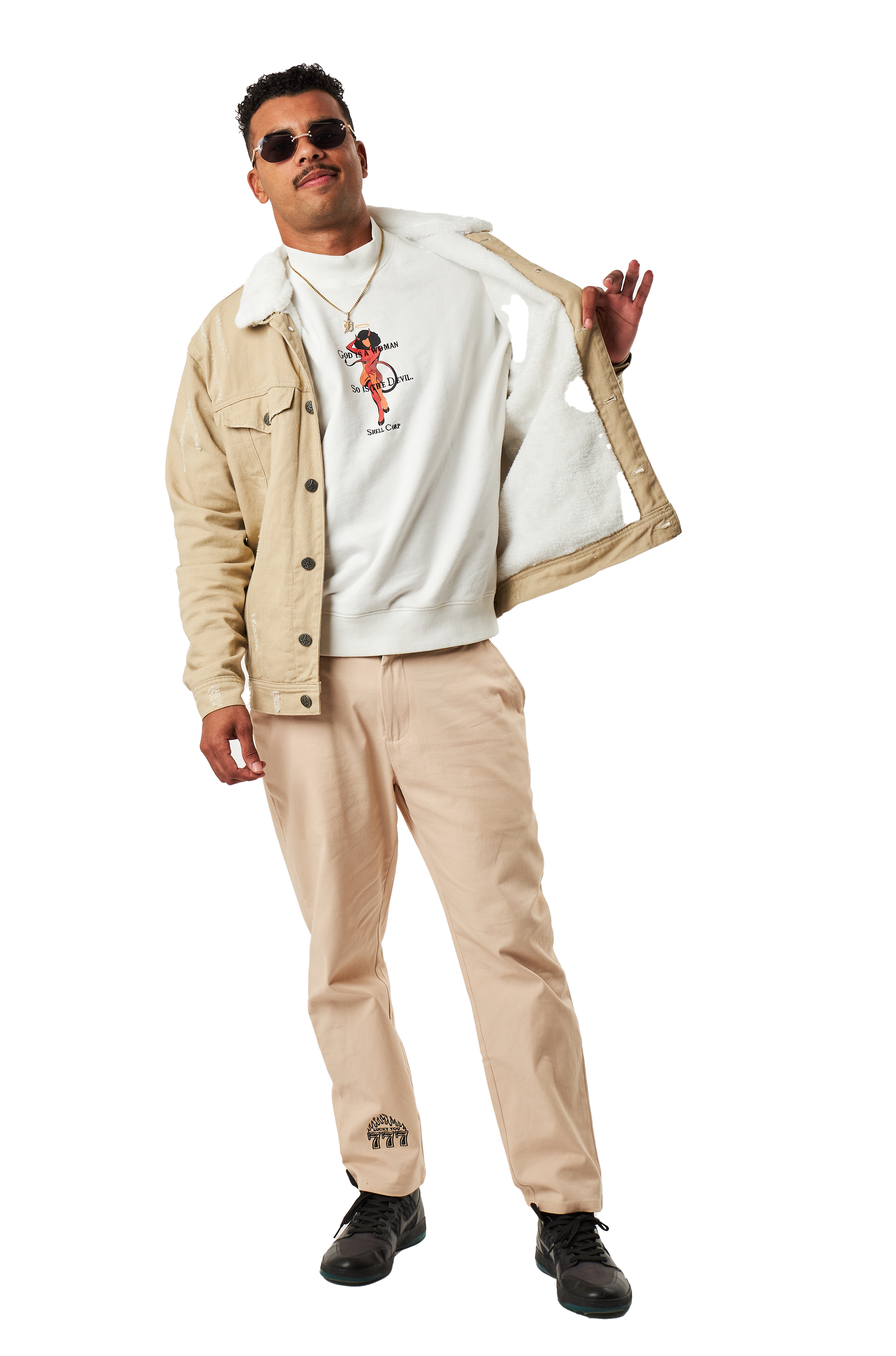 Heat Seeker Denim Fur Jacket - Tan