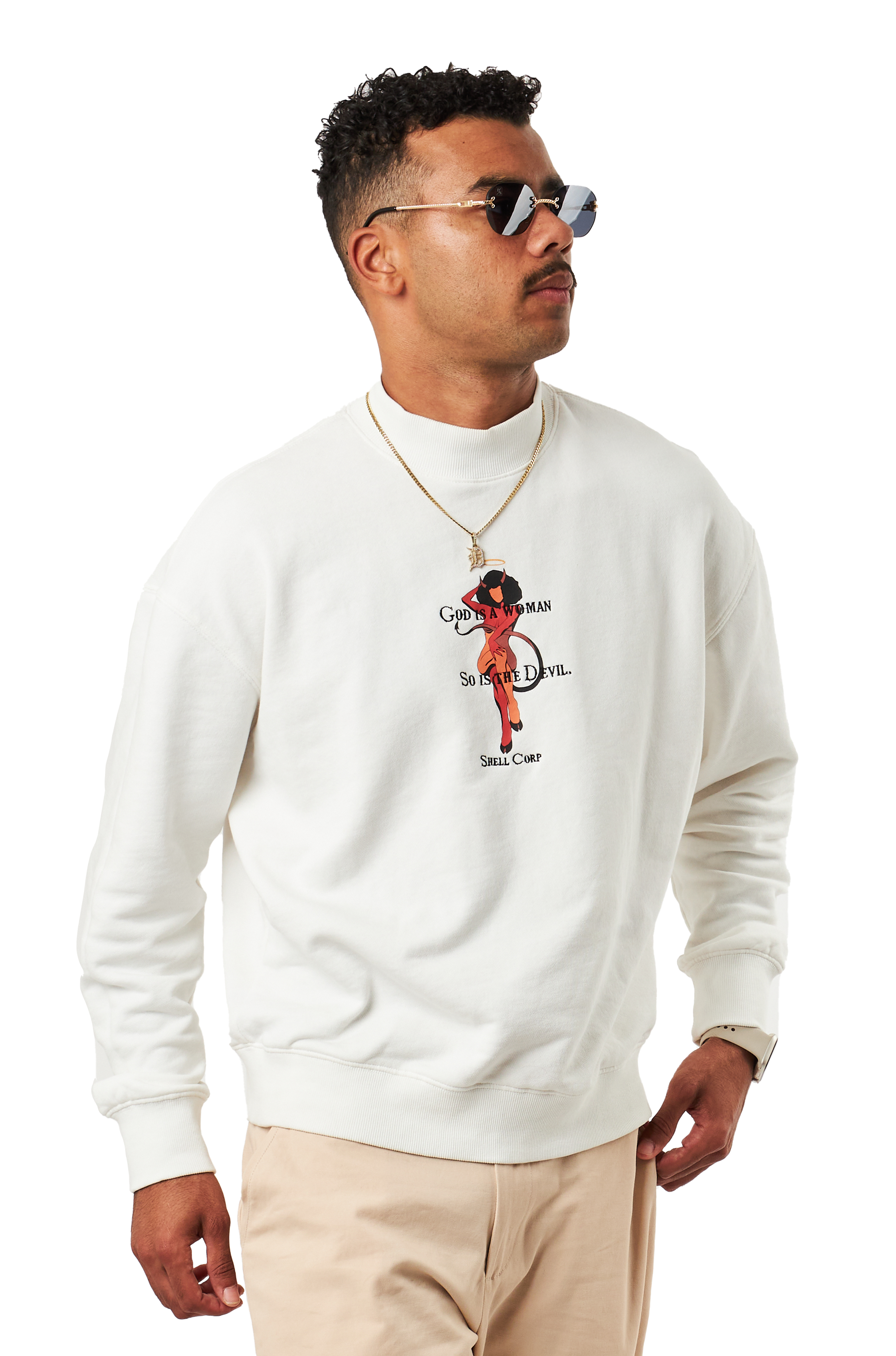 God Is A Woman Sweater - Bone White