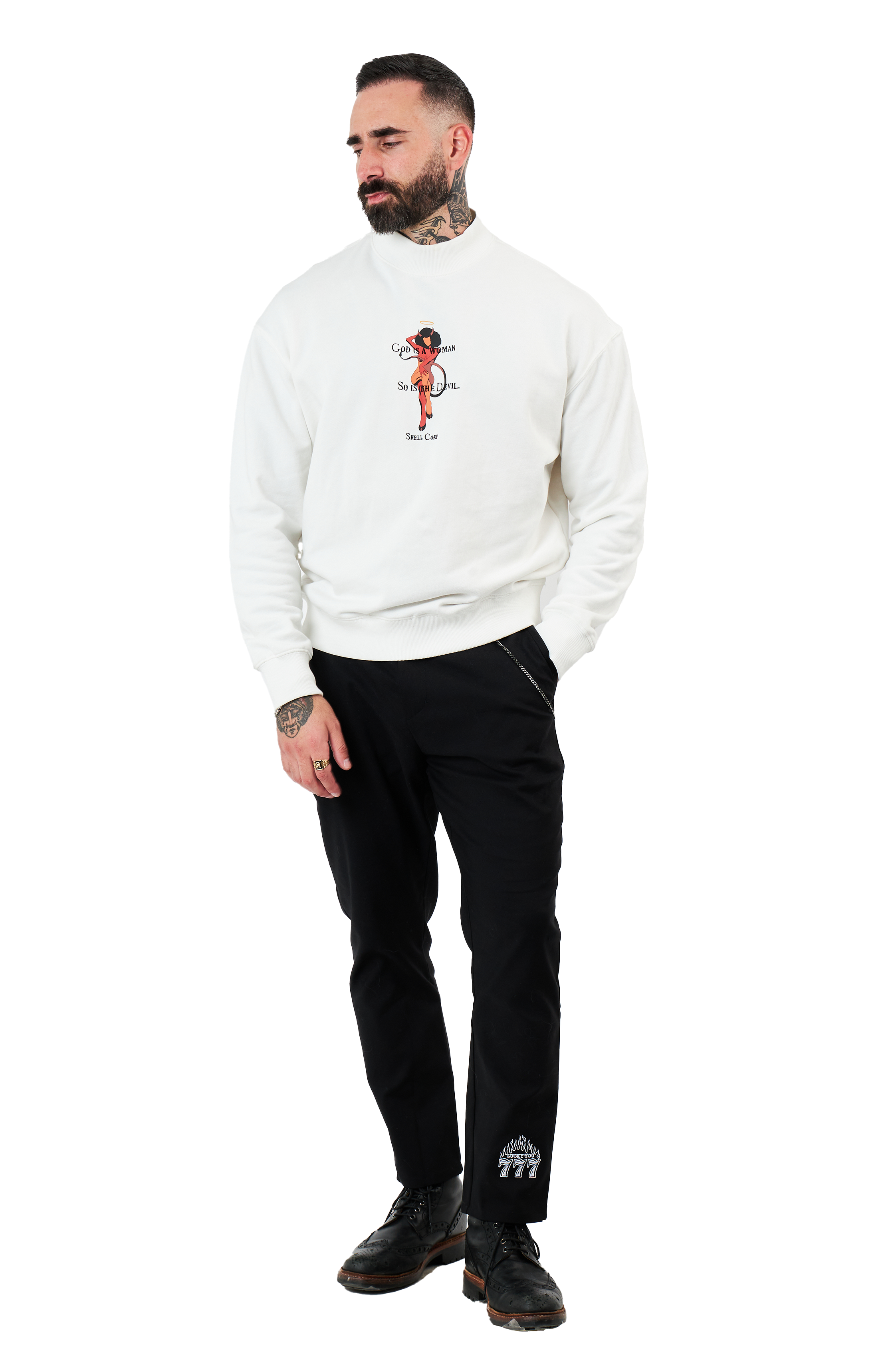 God Is A Woman Sweater - Bone White