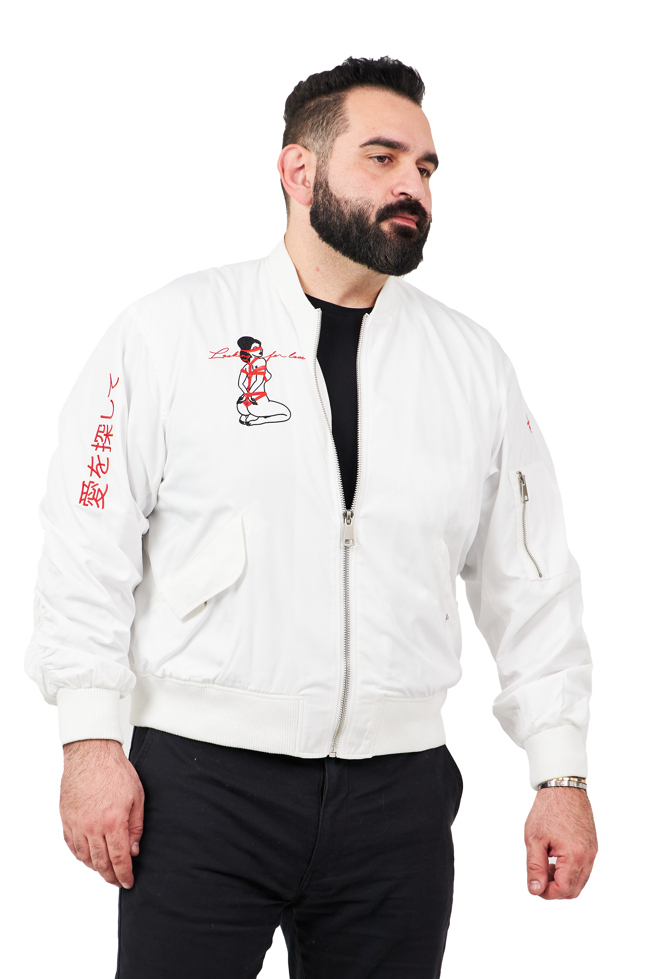 Love Bomber Jacket - White