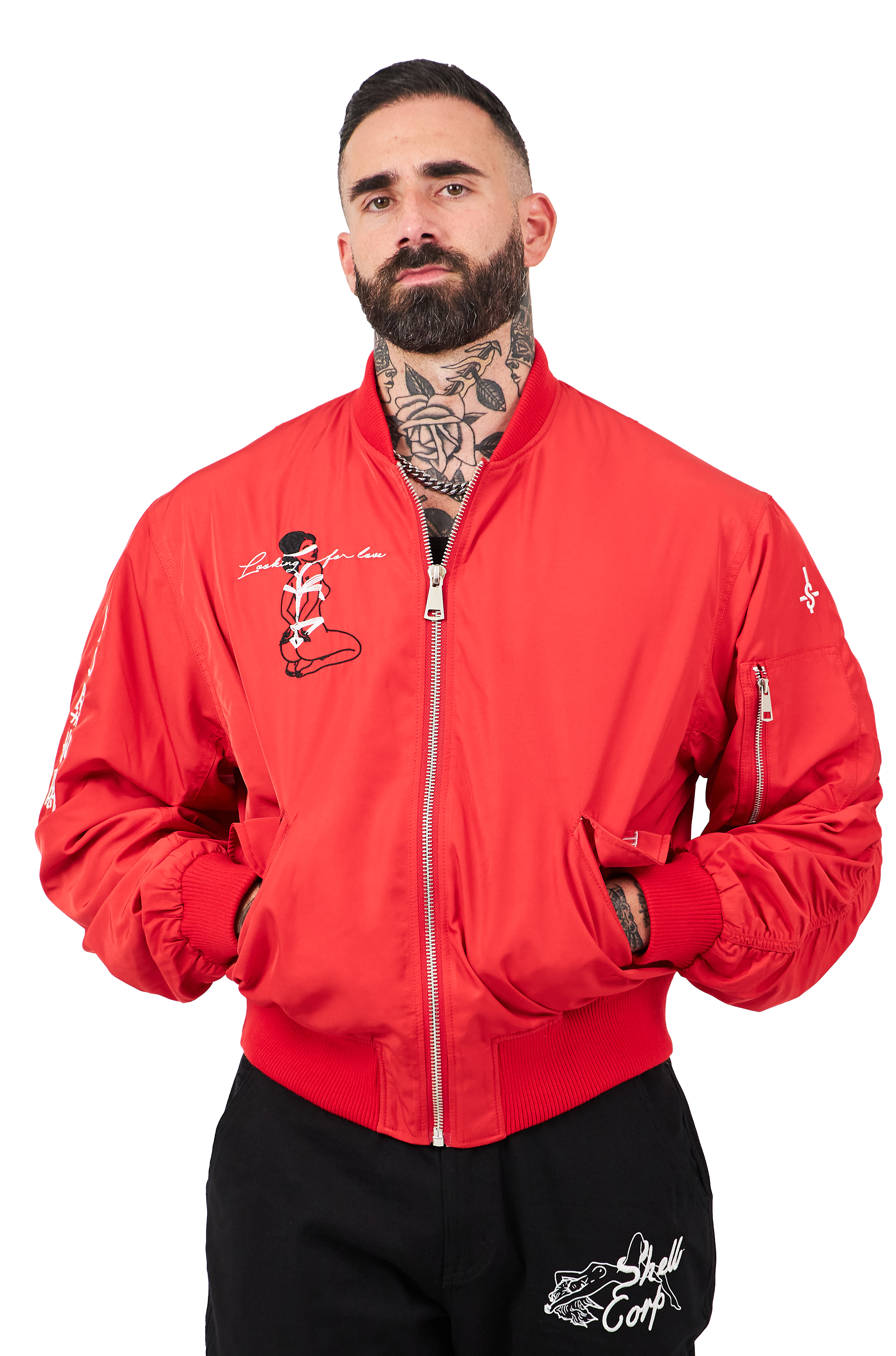 Love Bomber Jacket - Red