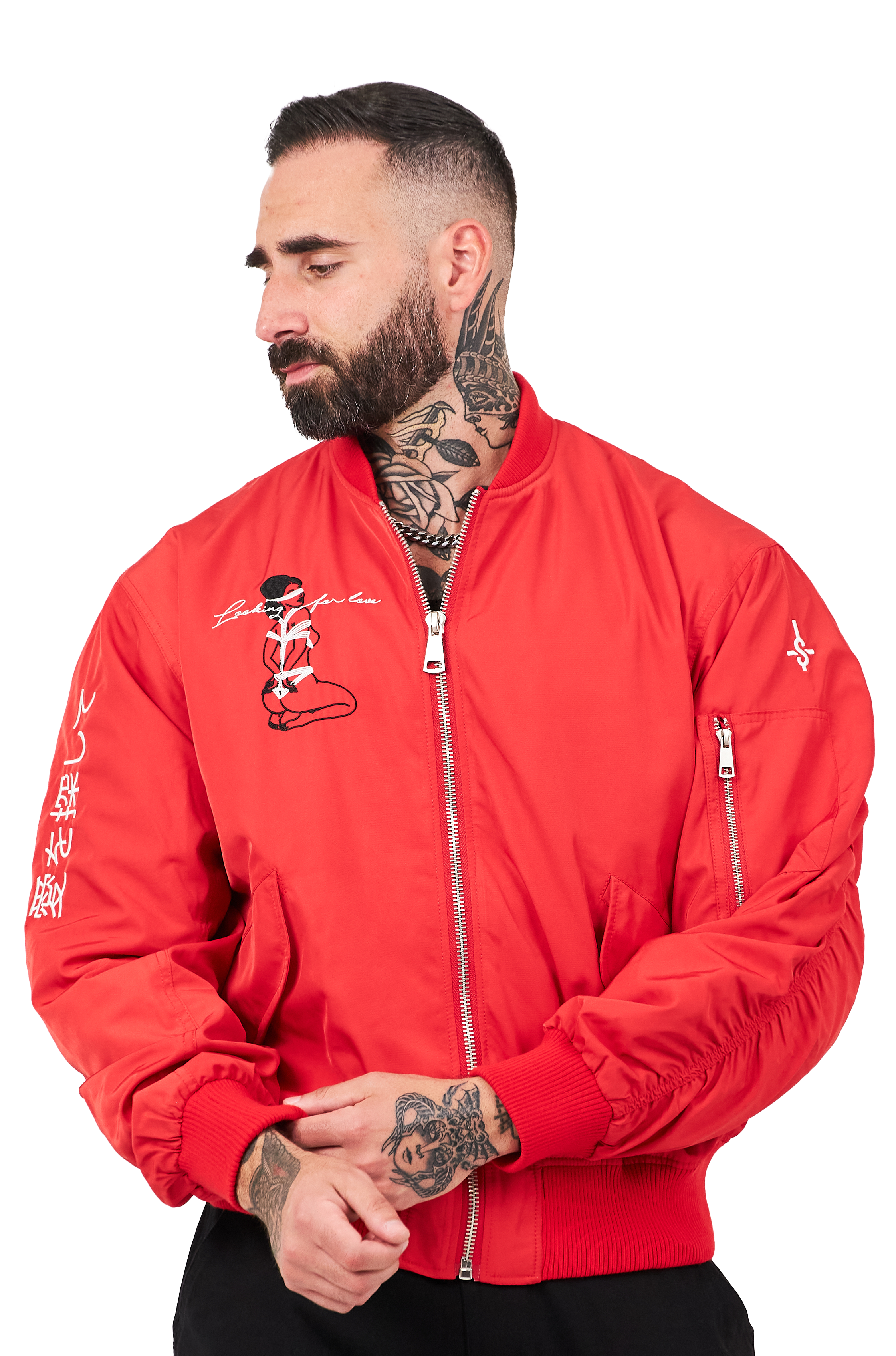 Love Bomber Jacket - Red