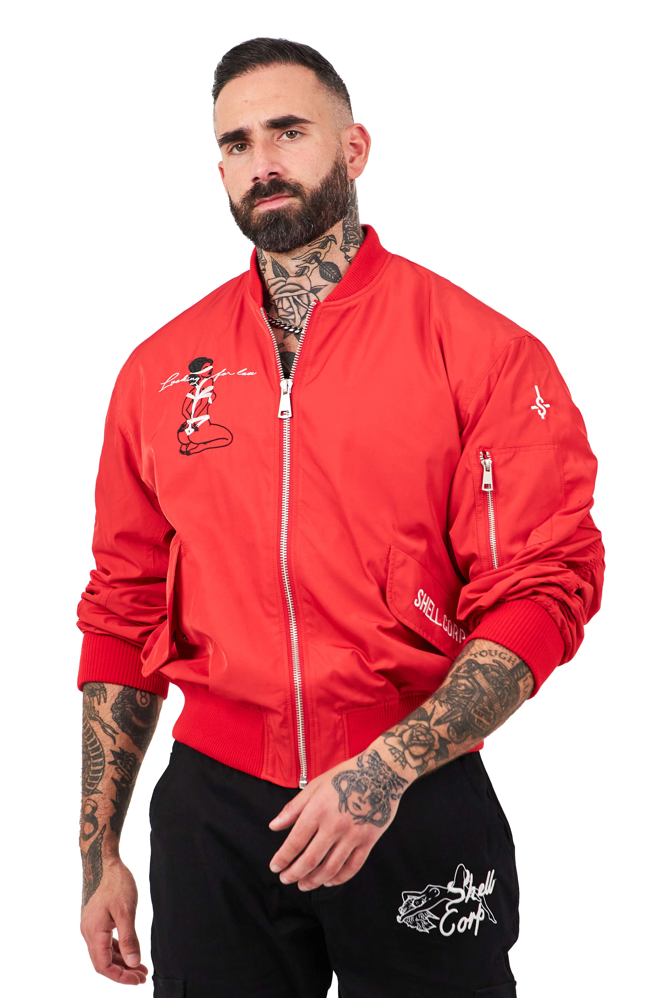 Love Bomber Jacket - Red