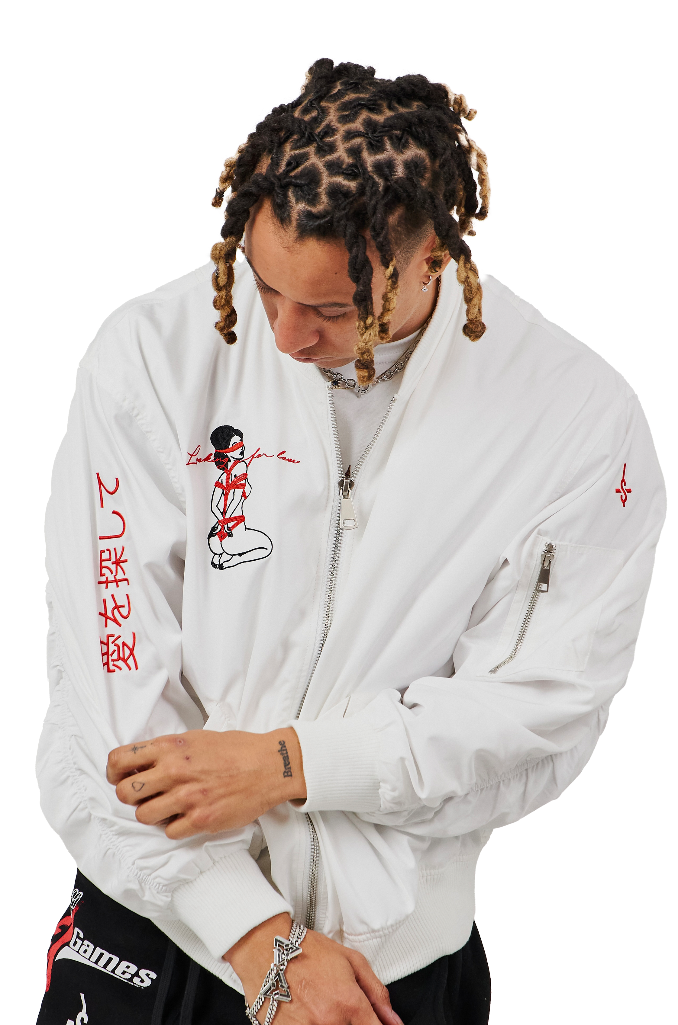 Love Bomber Jacket - White