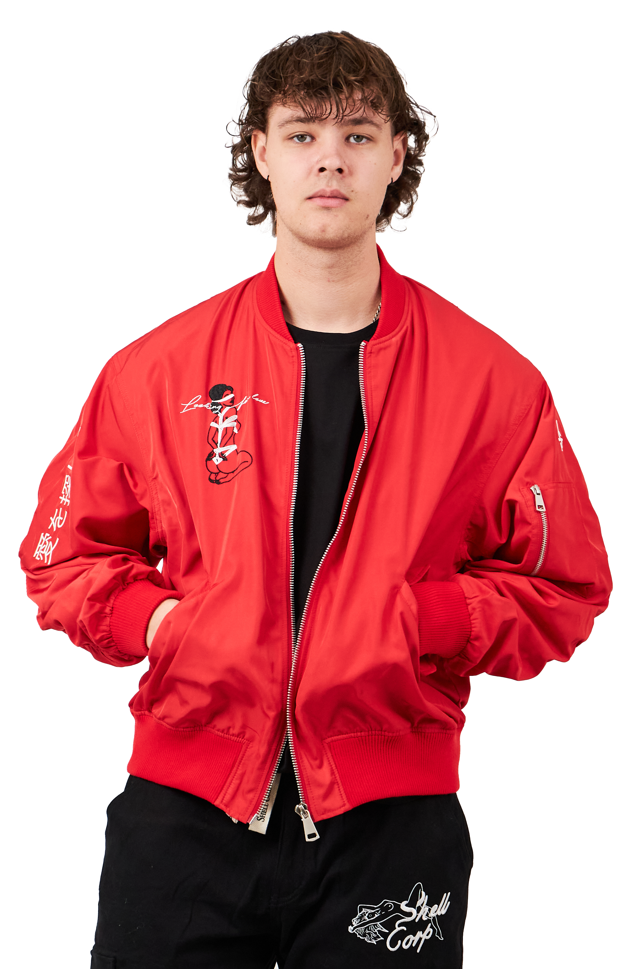 Love Bomber Jacket - Red