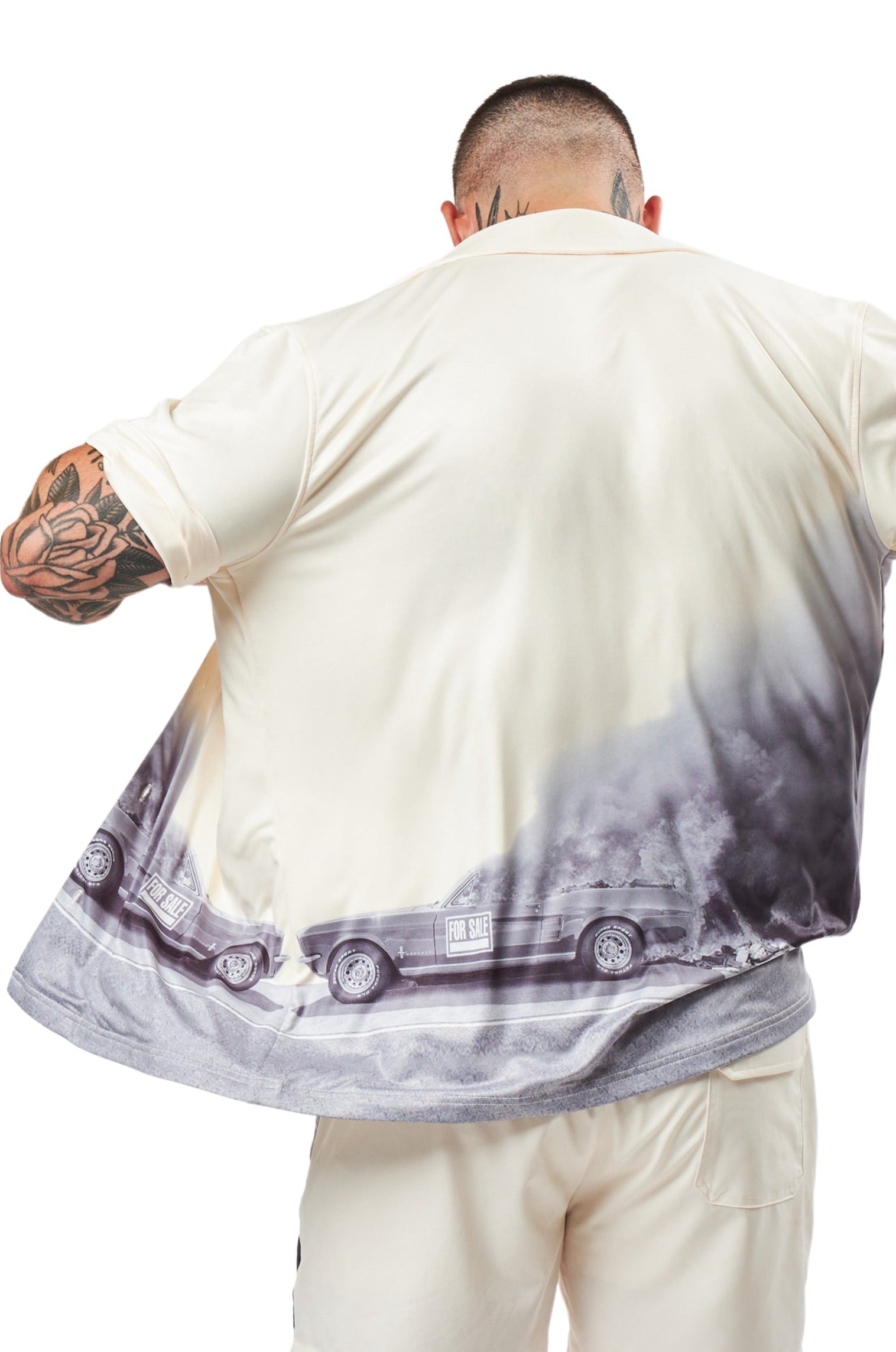 Ready-For-Anything Fire Sale Button Up Shirt - Bone White