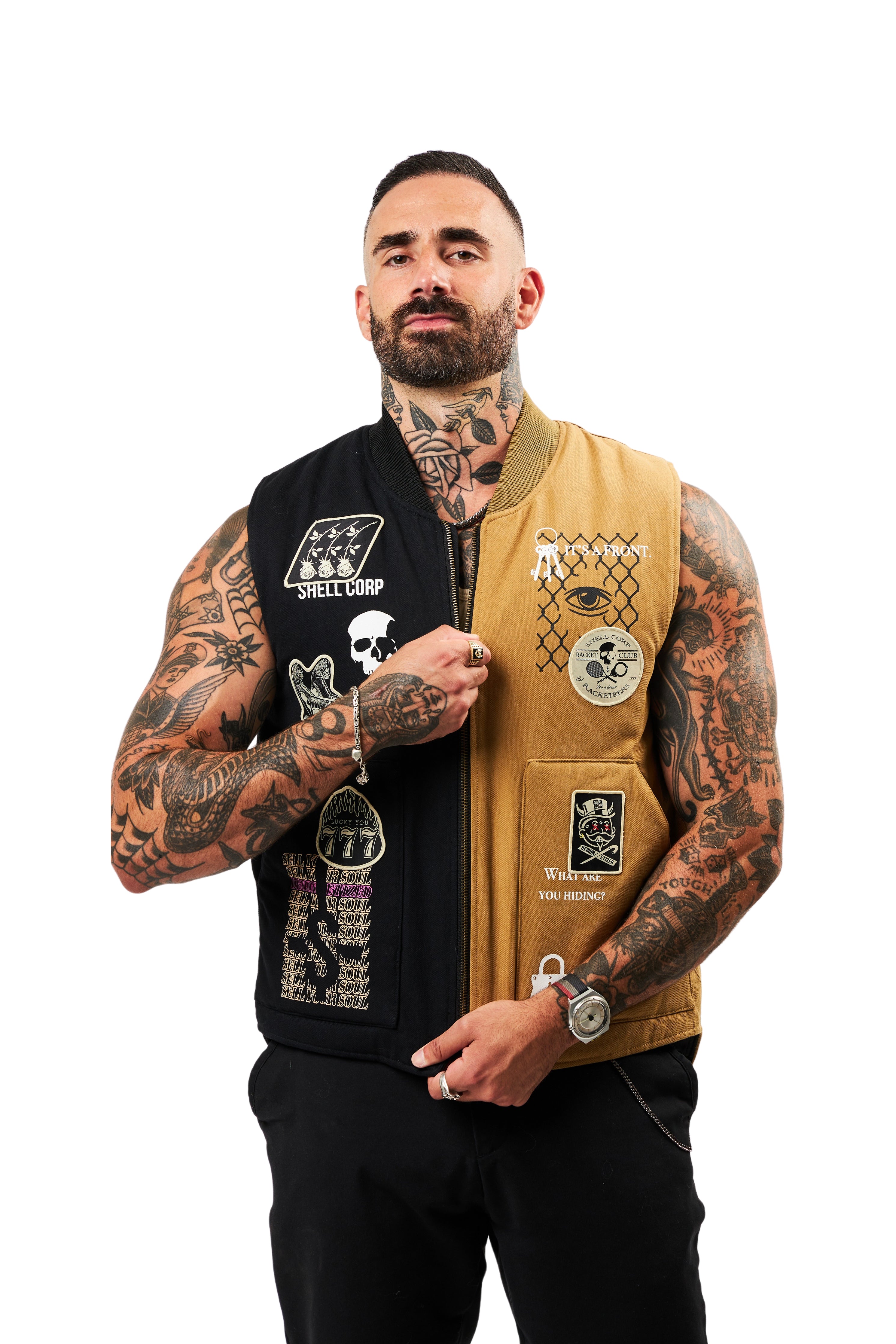 Legacy Vest - Khaki/Black