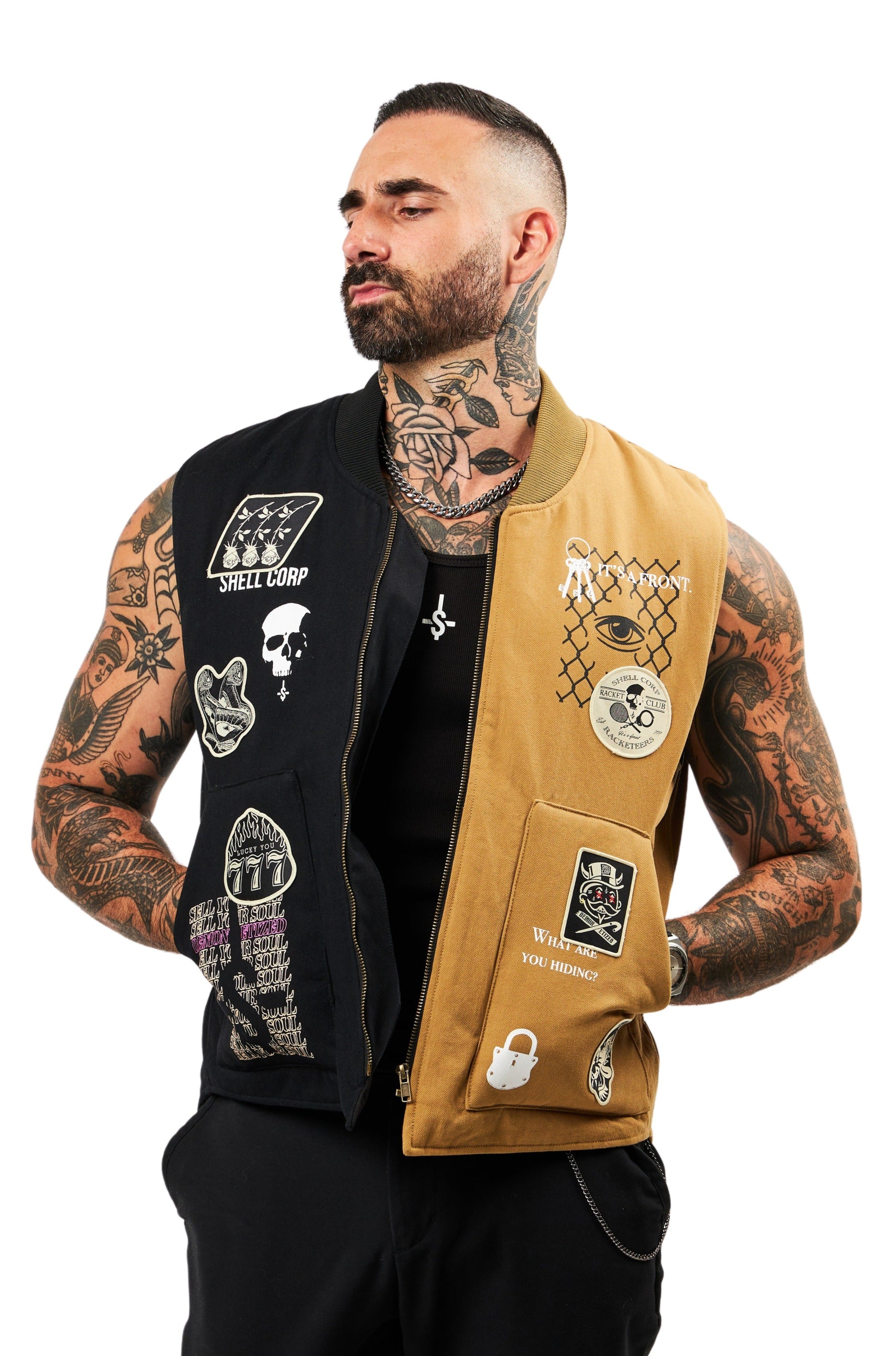 Legacy Vest - Khaki/Black