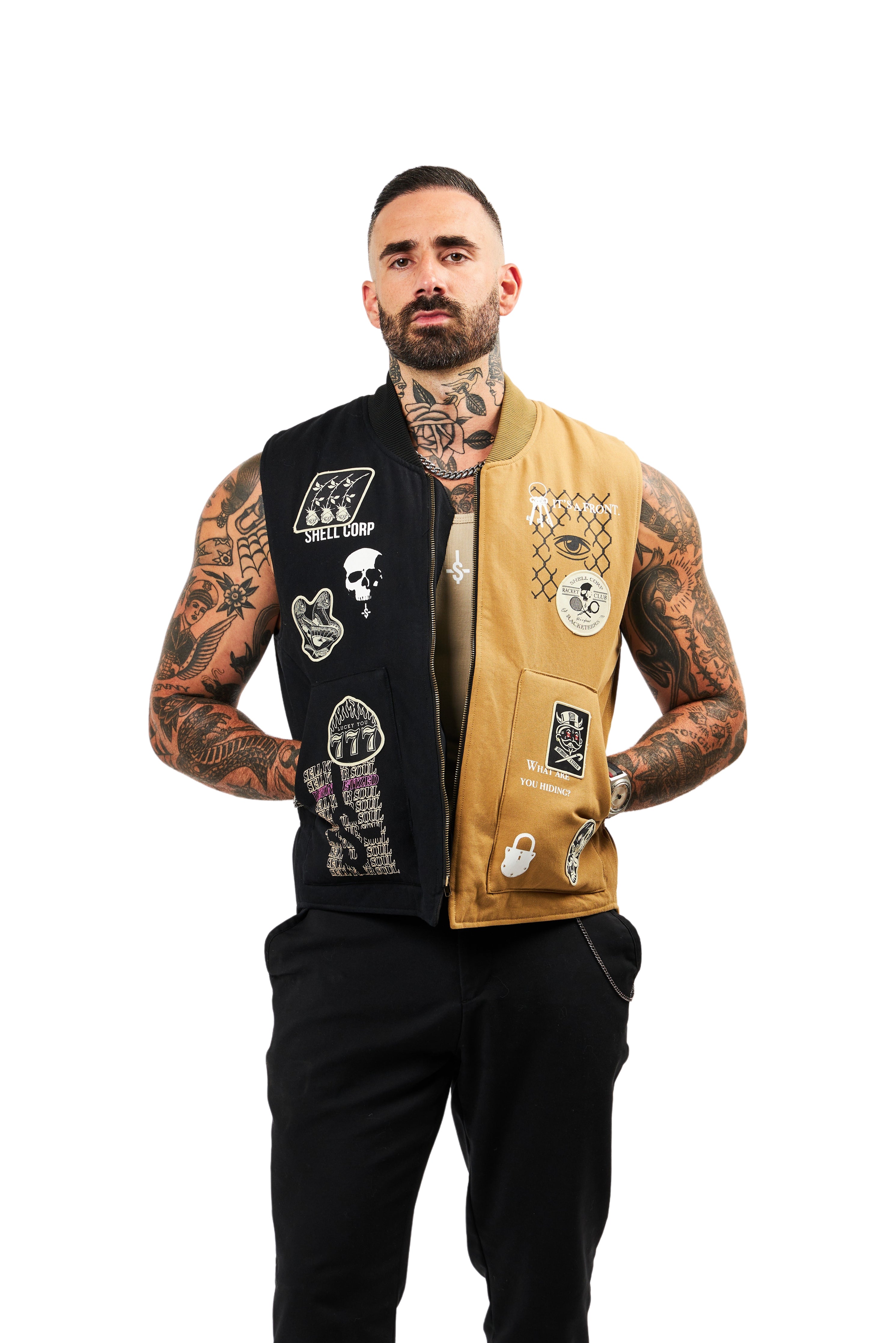 Legacy Vest - Khaki/Black