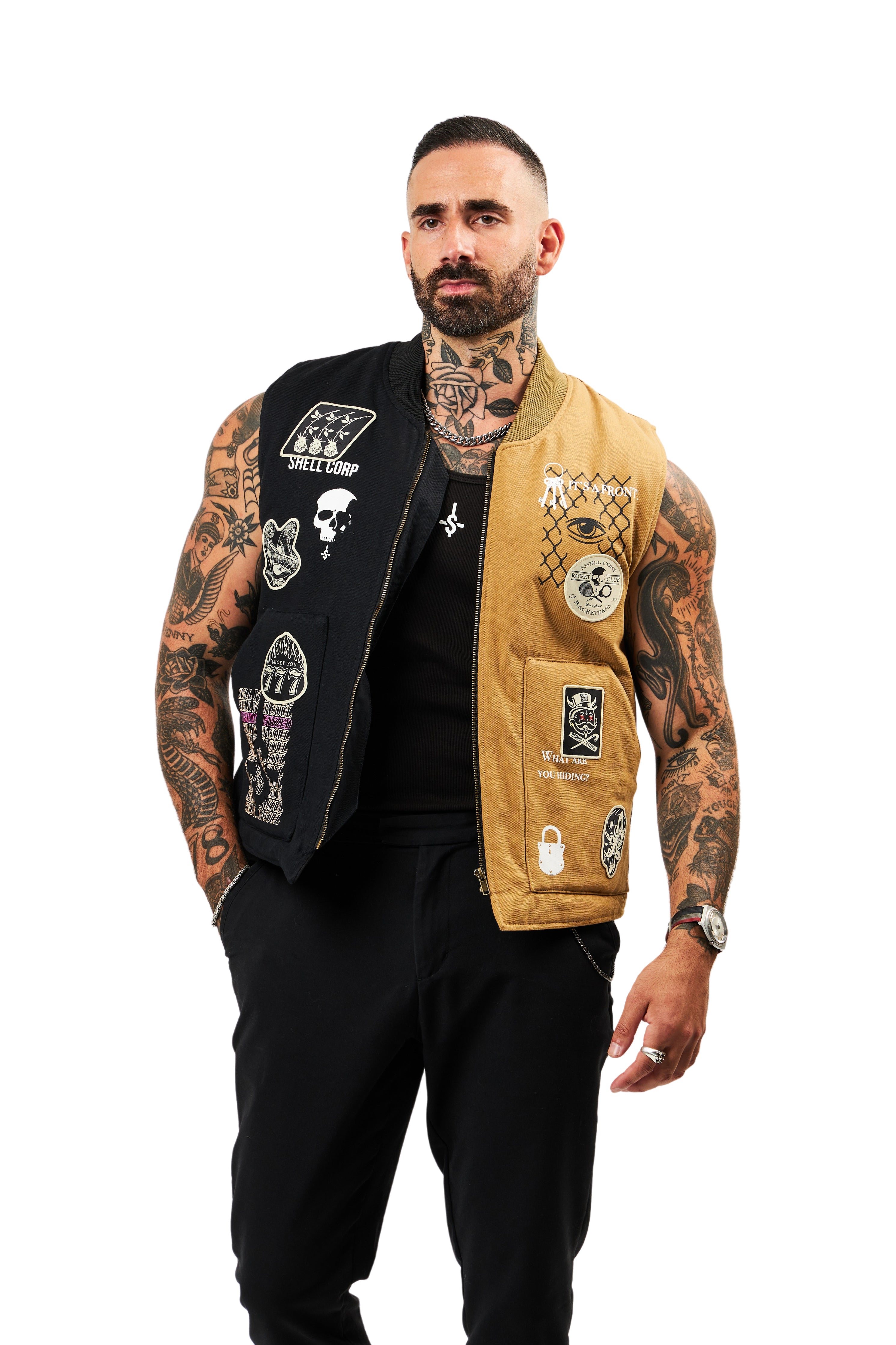 Legacy Vest - Khaki/Black