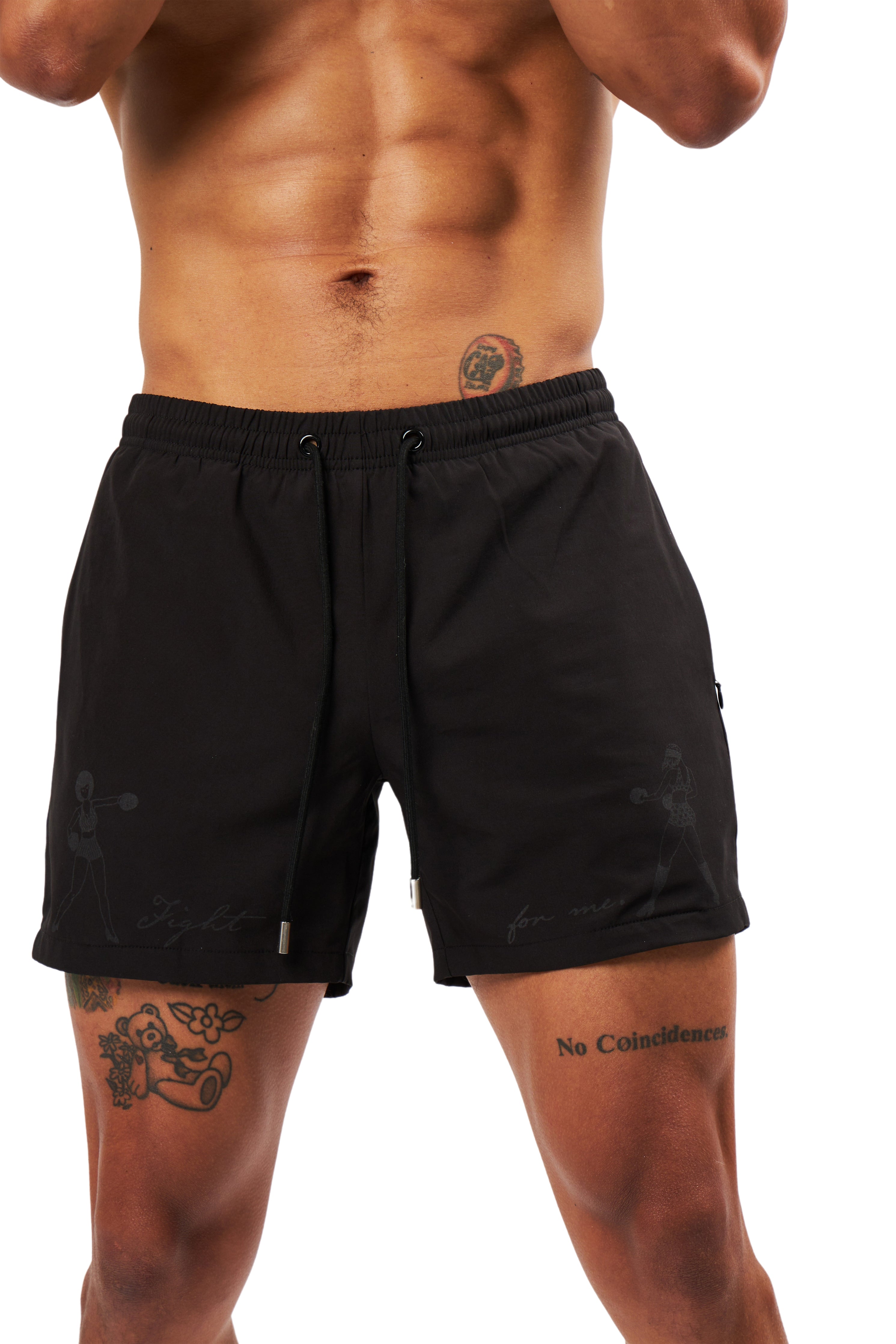 Ready-For-Anything Fight For Me Shorts - Black