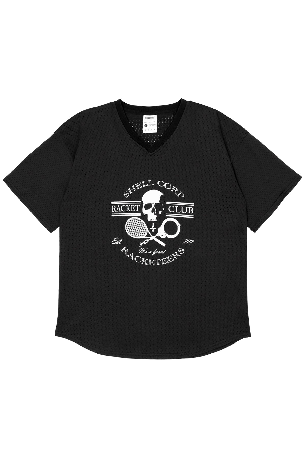 Racket Club Jersey Tee - Black