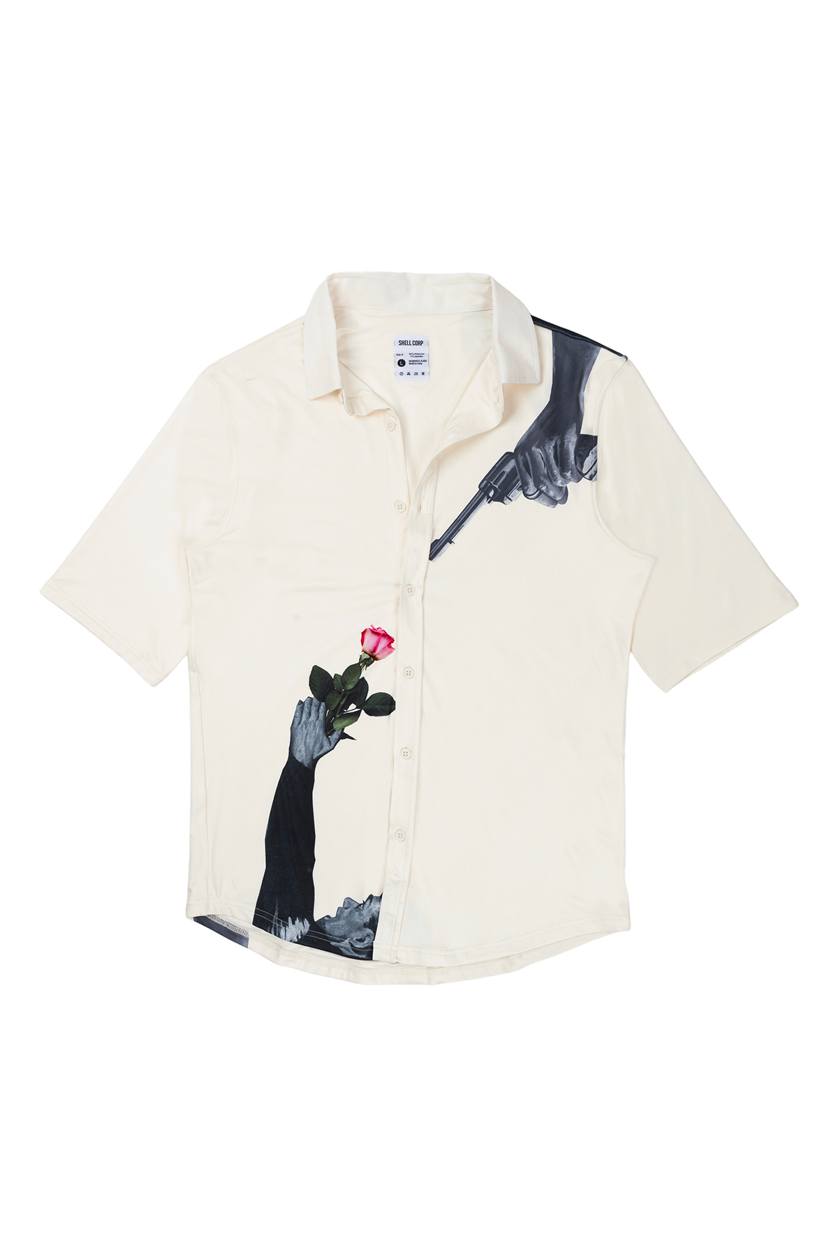 Ready-For-Anything Down Bad Button Up Shirt - Bone White