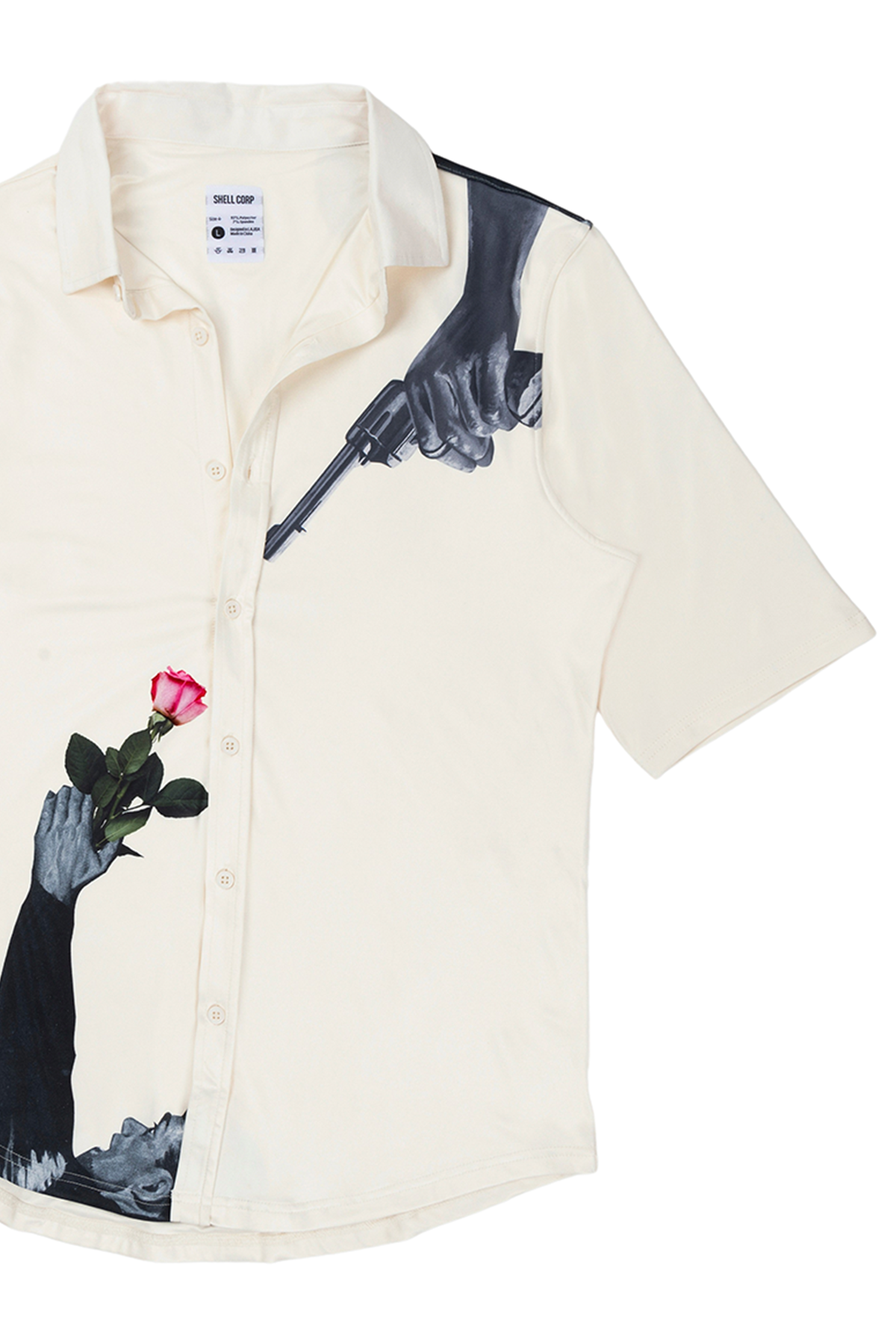 Ready-For-Anything Down Bad Button Up Shirt - Bone White