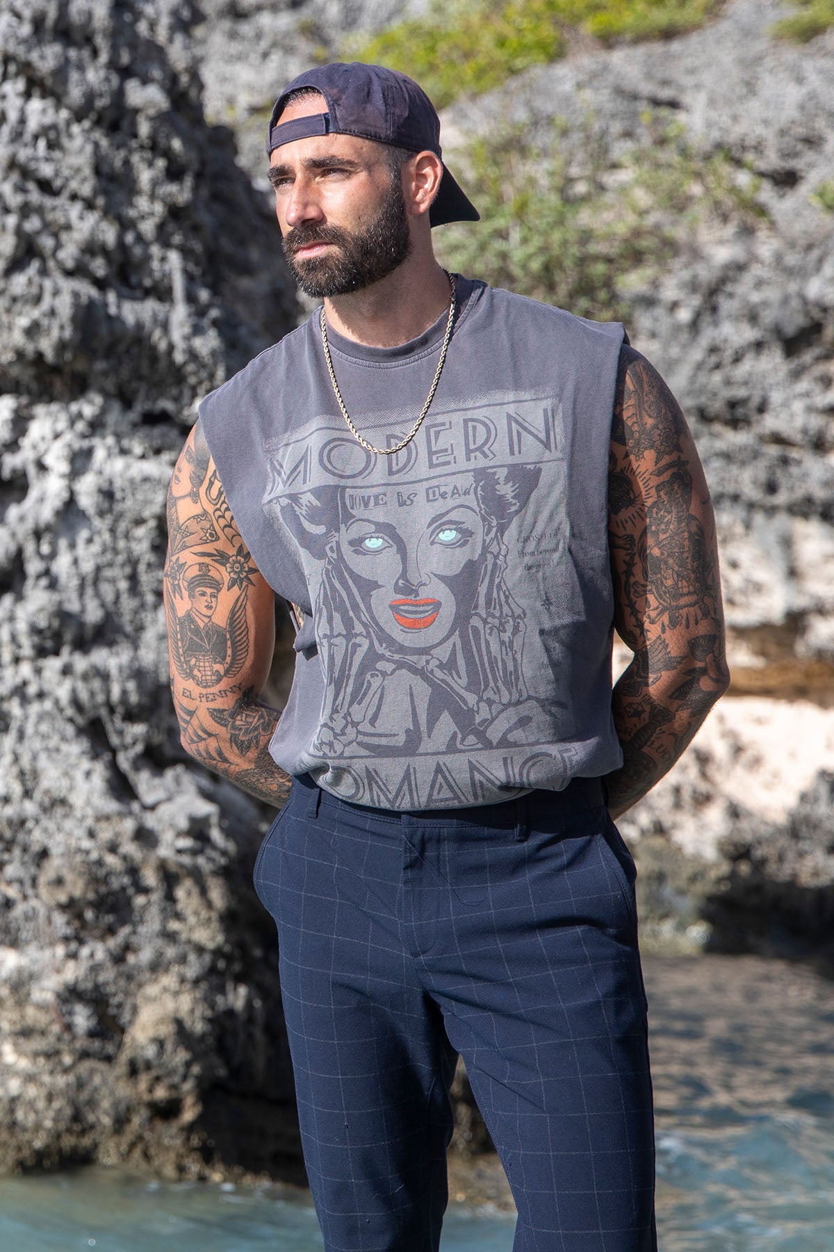 Shell Corp Modern Romance Cut-Off - Coal