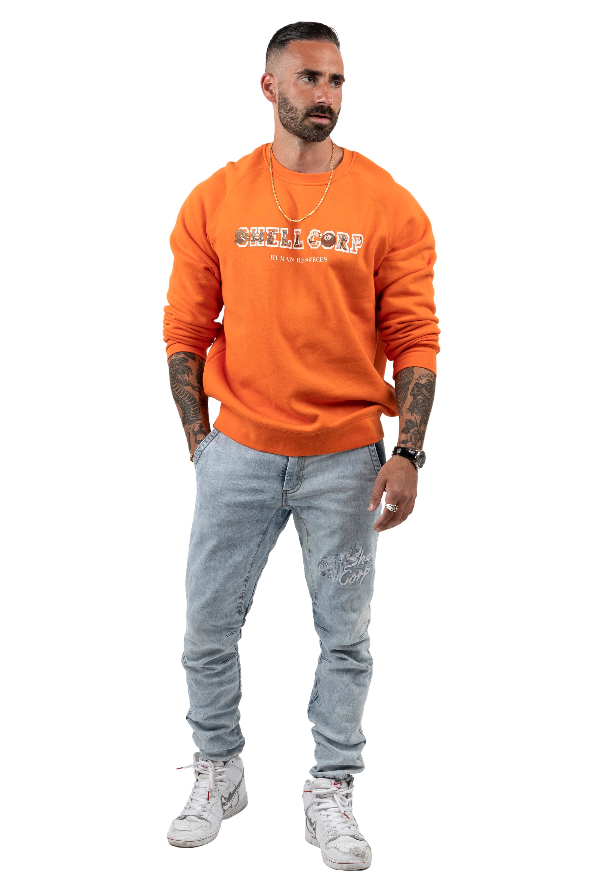 Shell Corp Human Resource Sweater - Orange