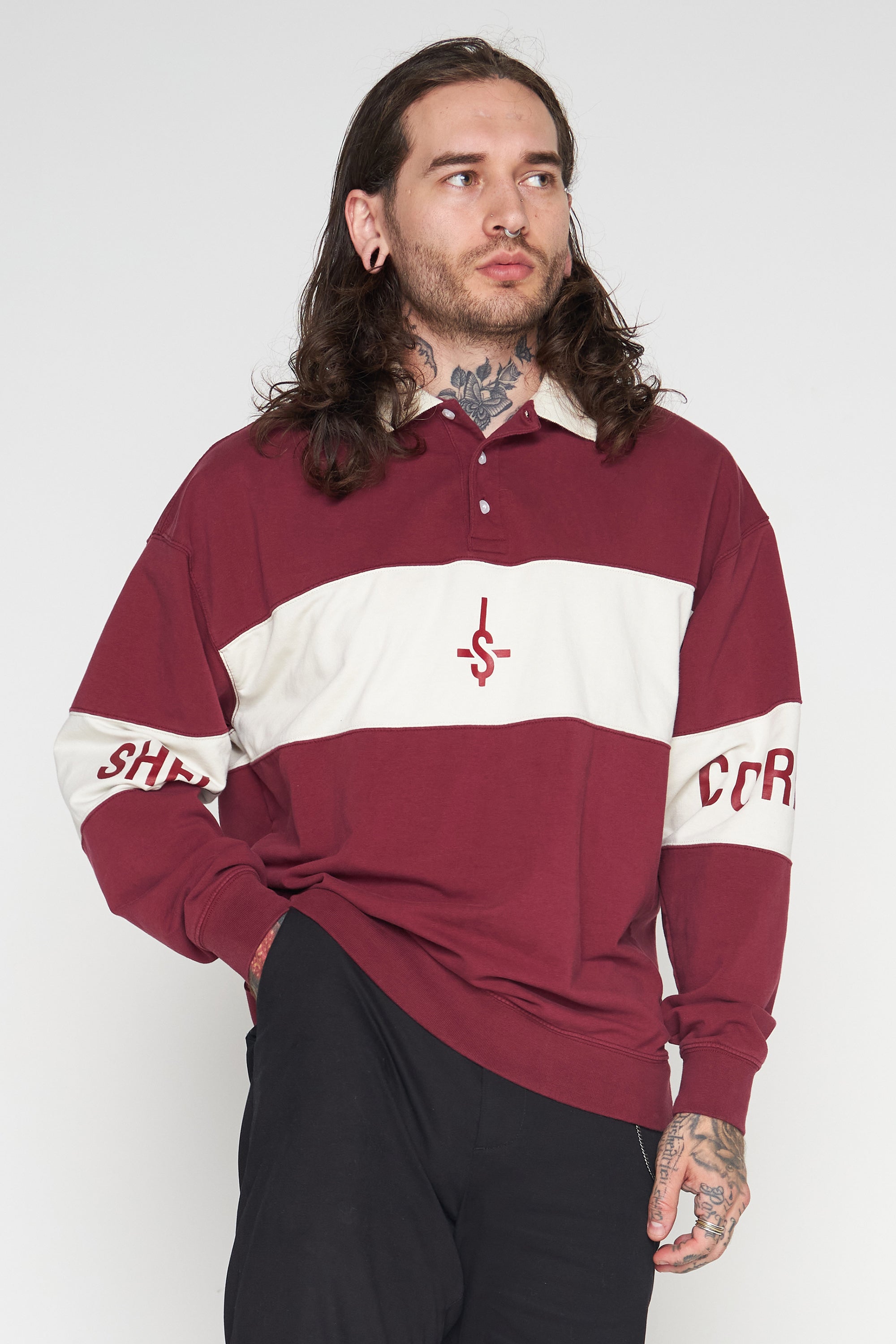 Shell Corp Benefactor Polo Shirt - Brick