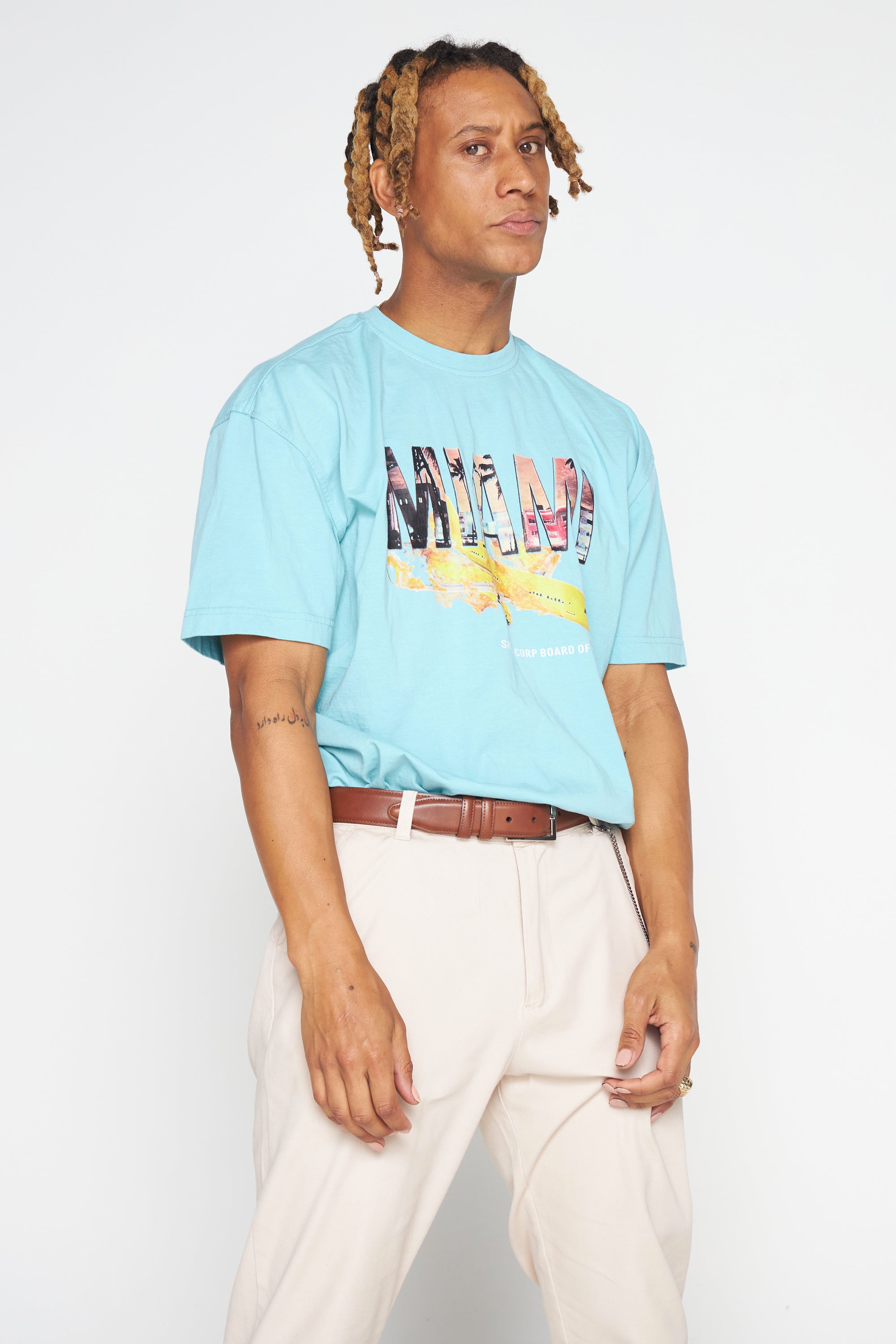 Shell Corp Tourist T-Shirt - Miami - Mint