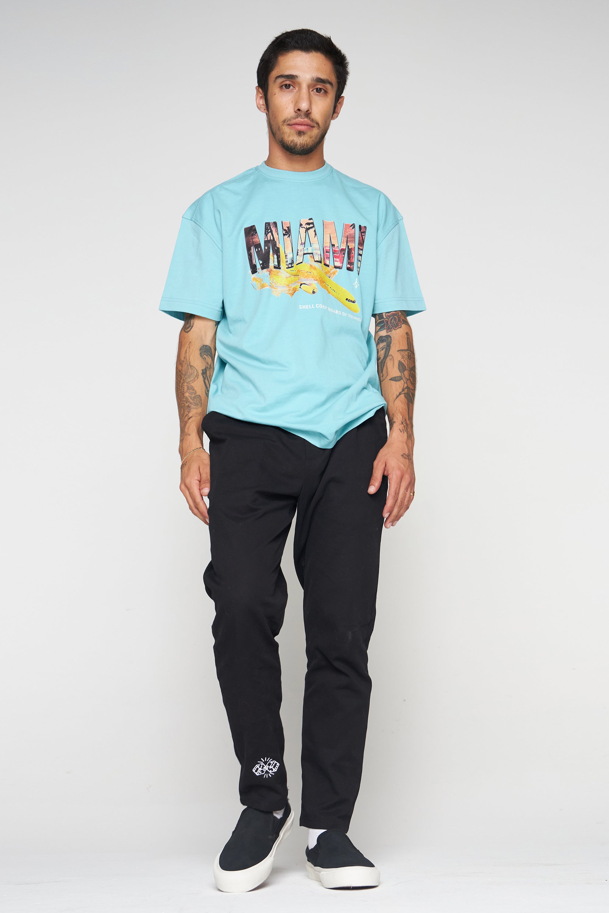 Shell Corp Tourist T-Shirt - Miami - Mint