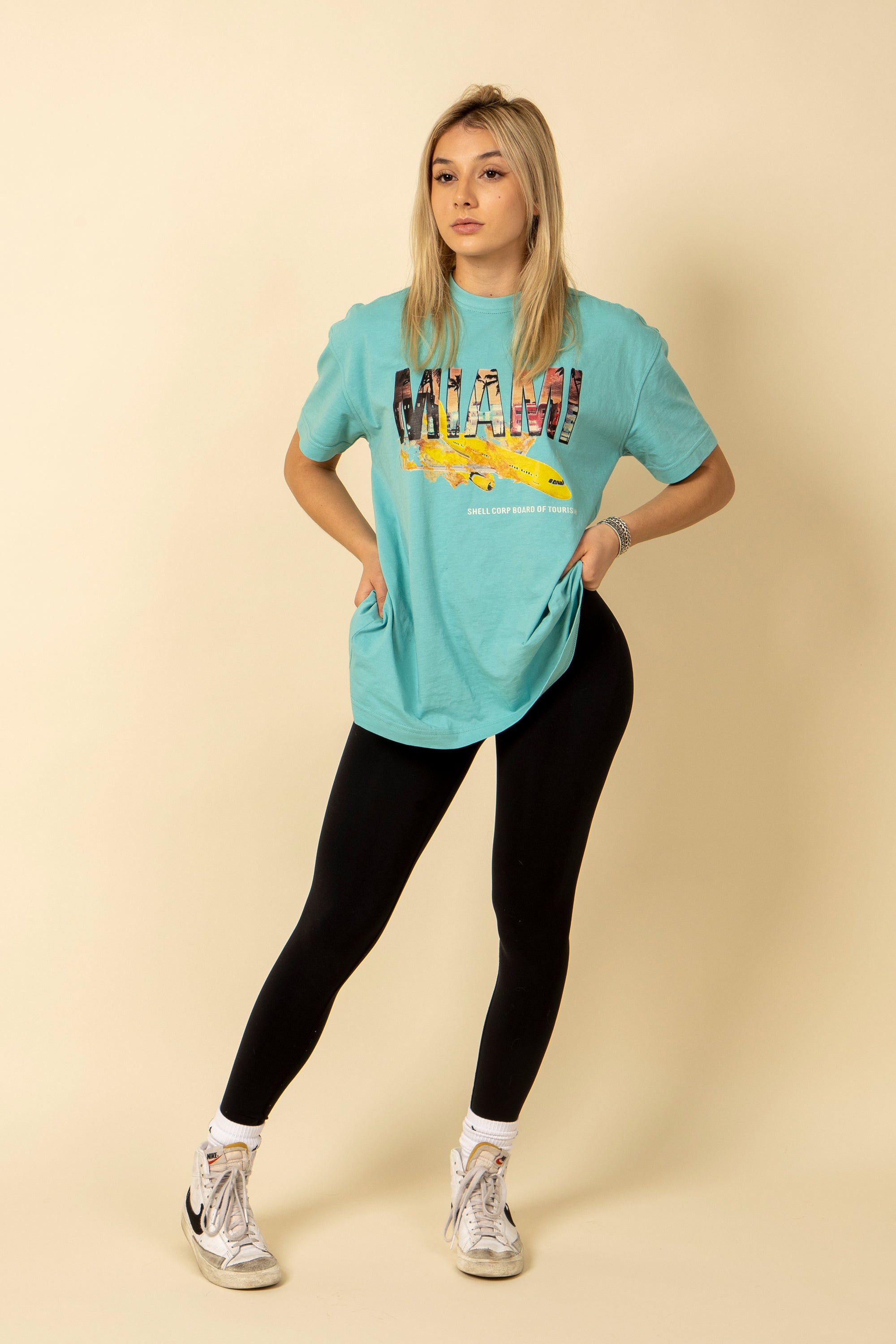 Shell Corp Tourist T-Shirt - Miami - Mint