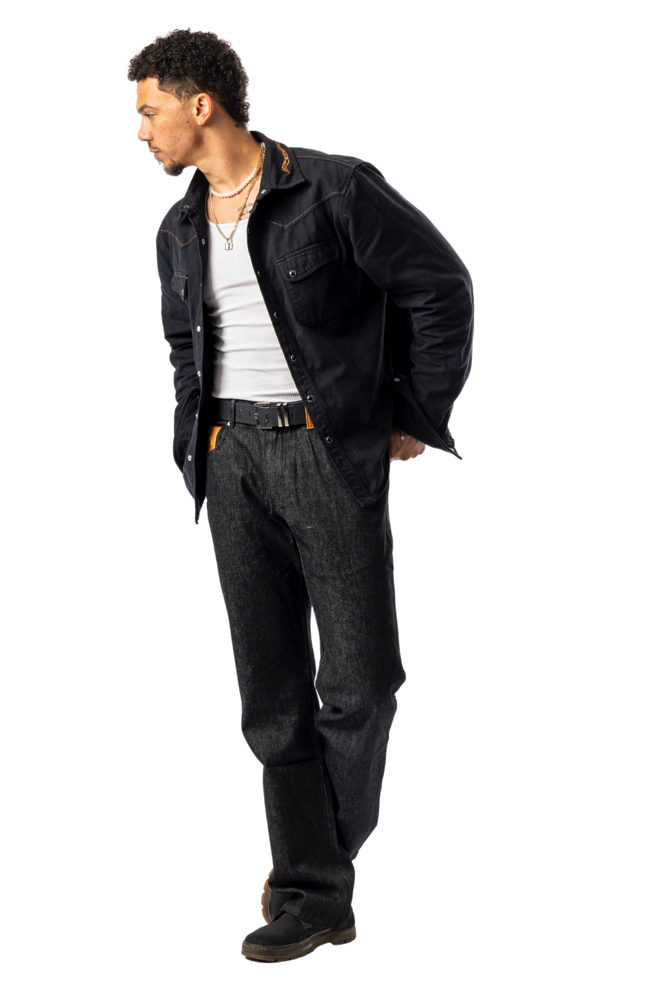 Scorpion Drifter Button Up - Black