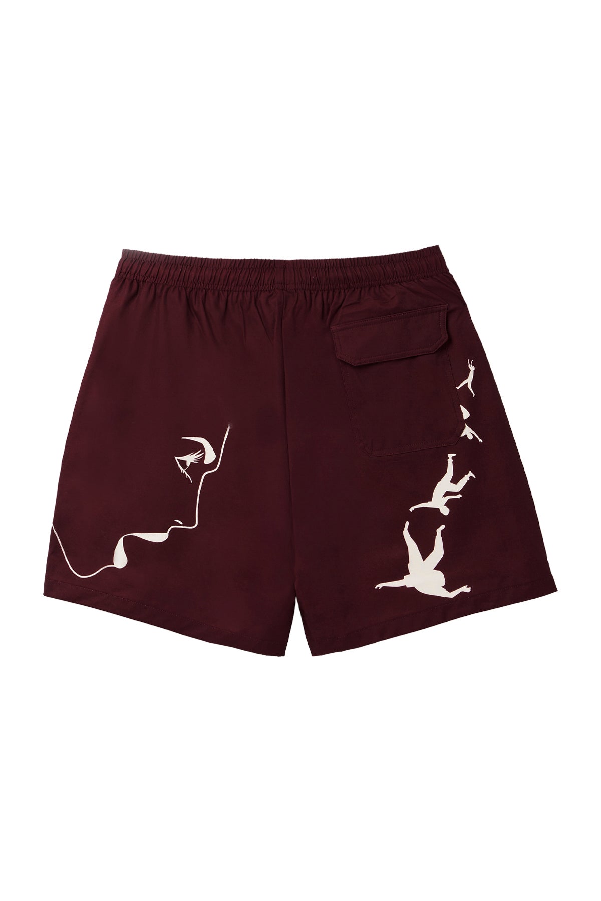 RFA MANEATER - OXBLOOD SHORTS