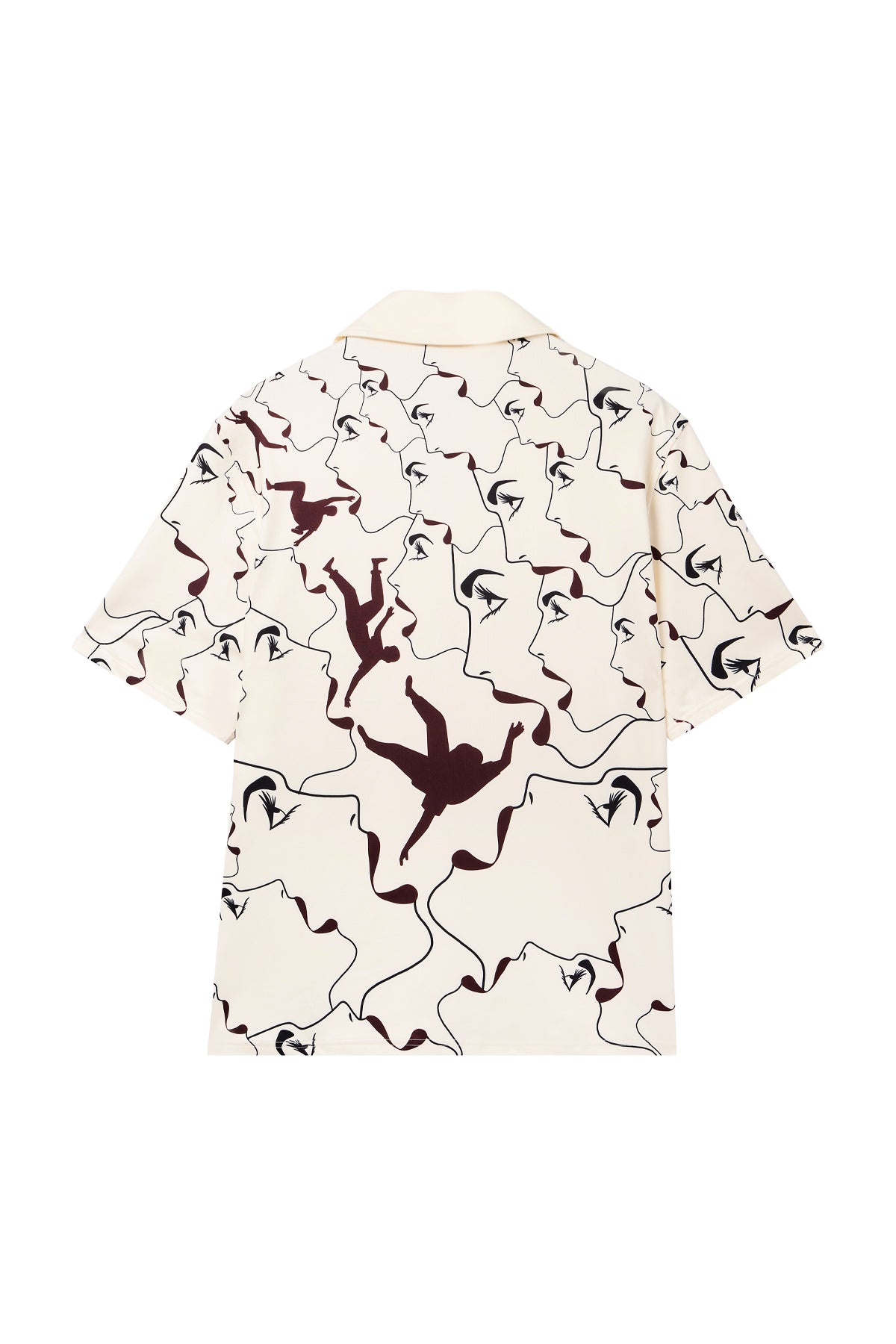 RFA MANEATER - BONE WHITE/OXBLOOD BUTTON UP