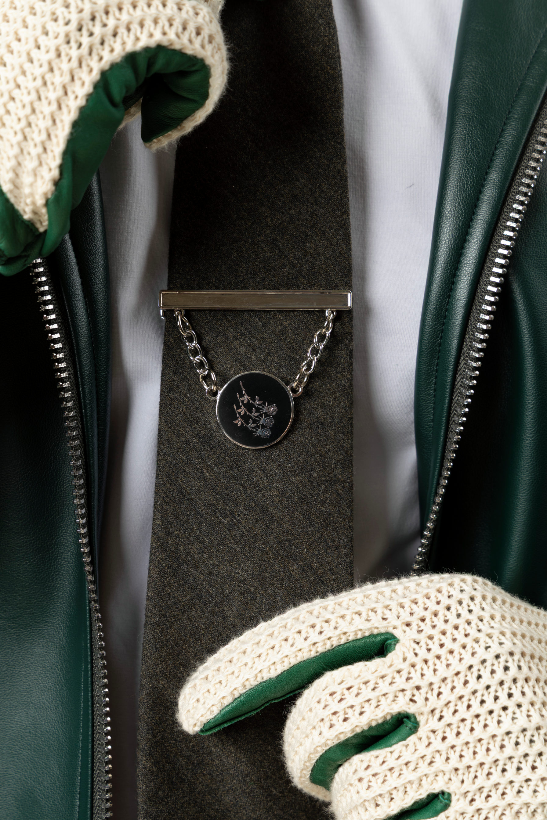 Three Roses Tie Clip