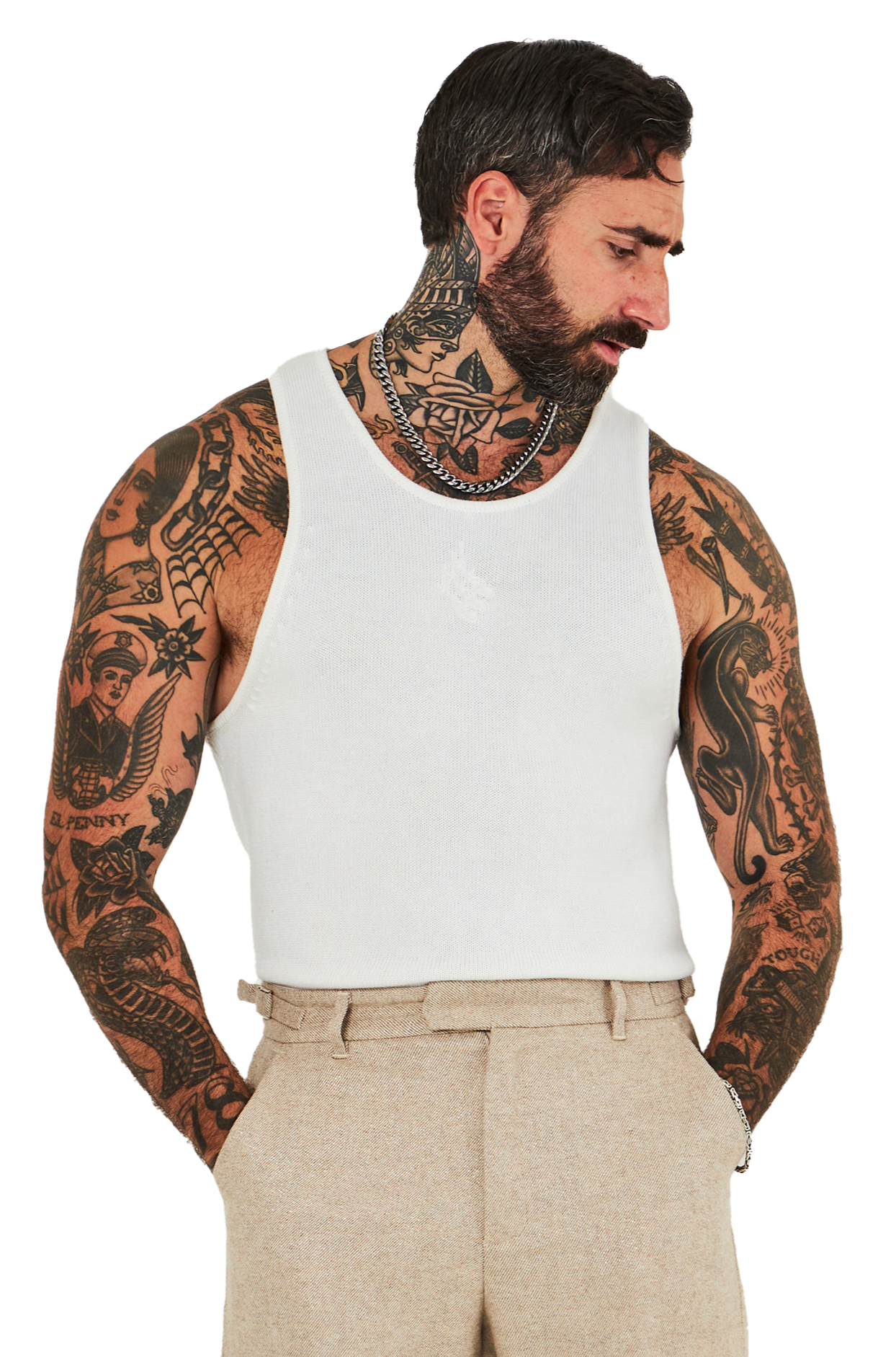 Heritage Kash-knit Tank - Ivory