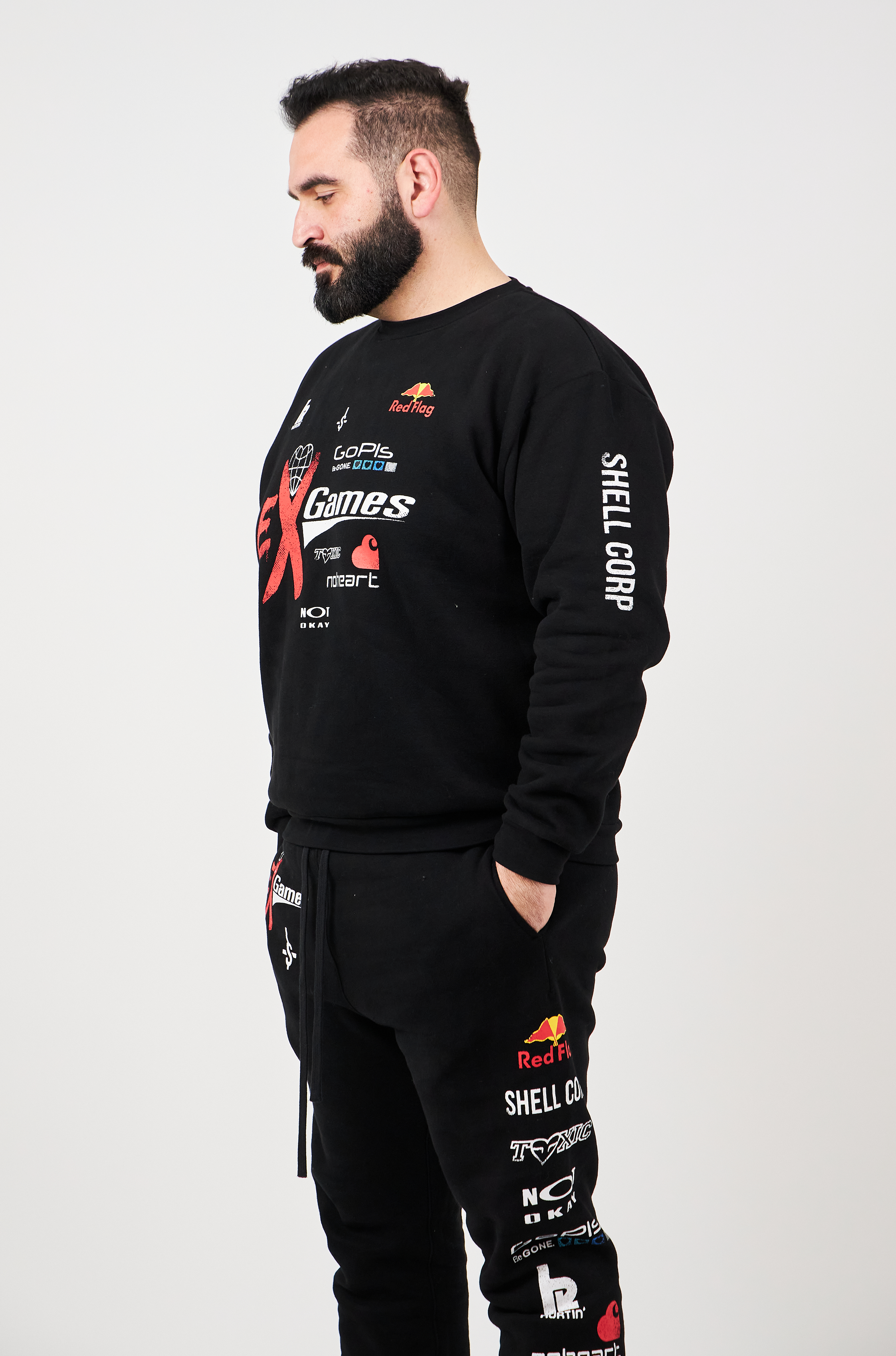 Ex Games Sweat Set - Black