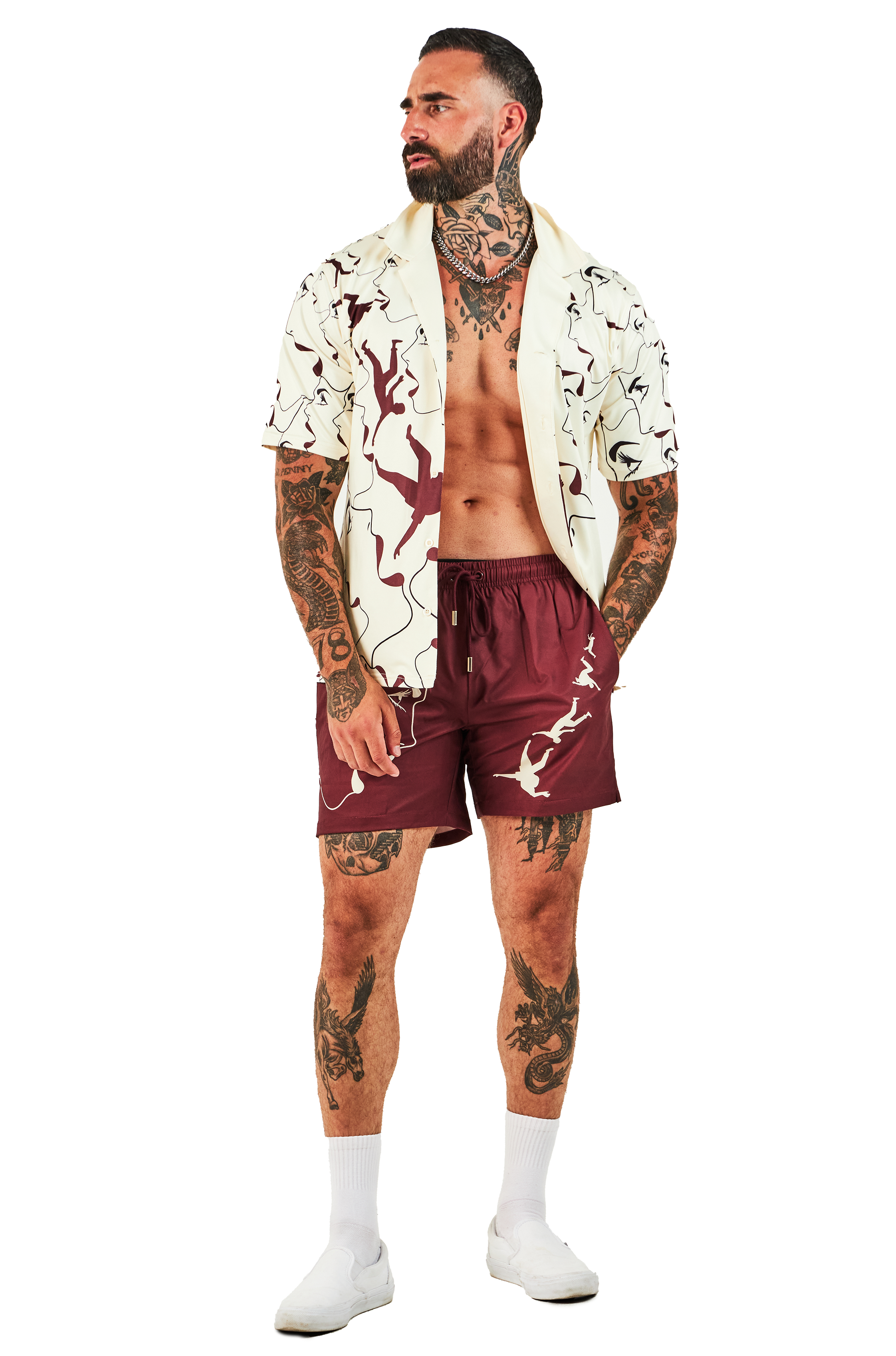 RFA MANEATER - Matching Set - Bone White & Oxblood