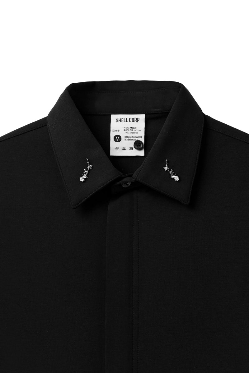The Perfect Dress Shirt - Black Out - The Shell Corp