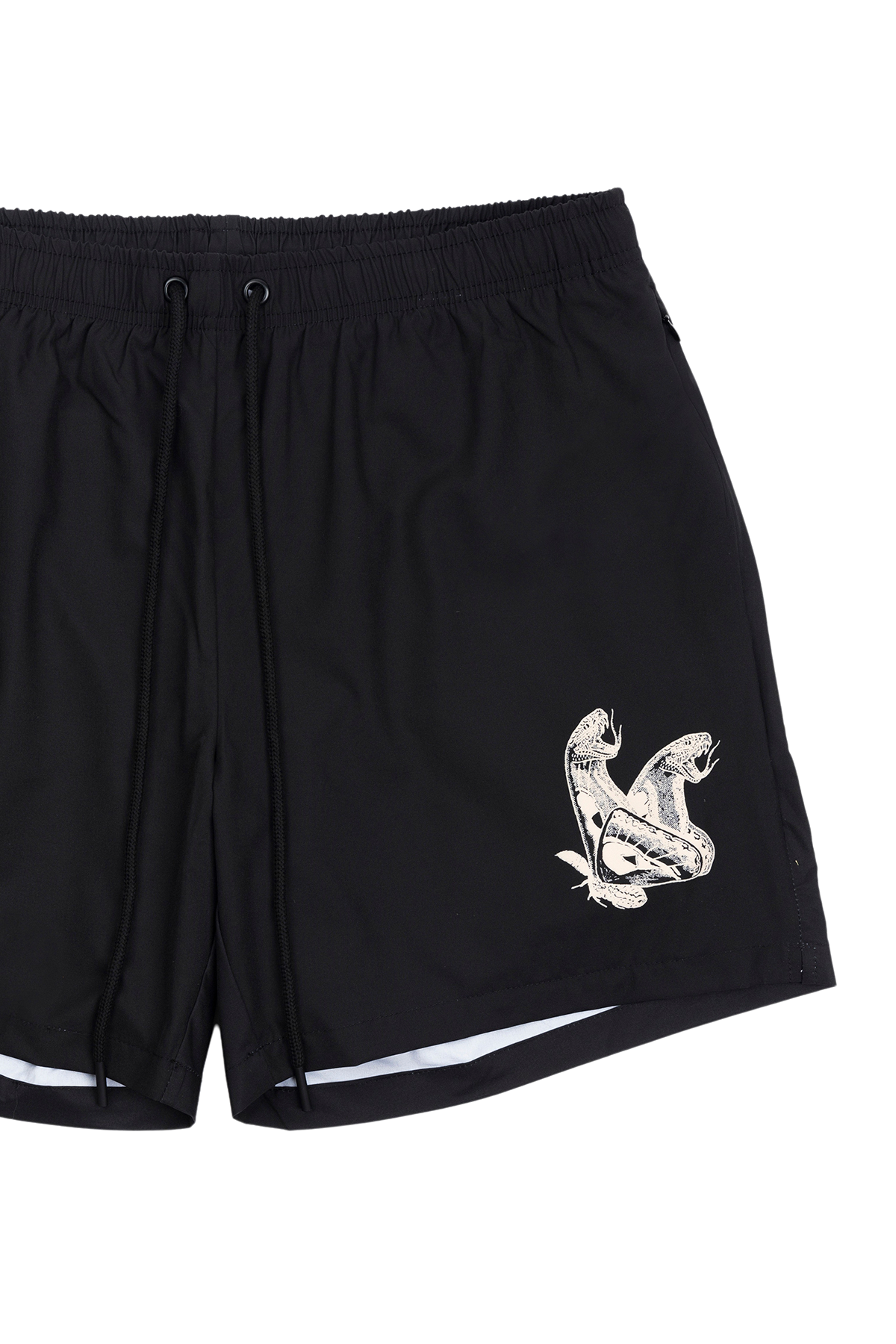 Ready-For-Anything Atlas Moth Swim Shorts - Black