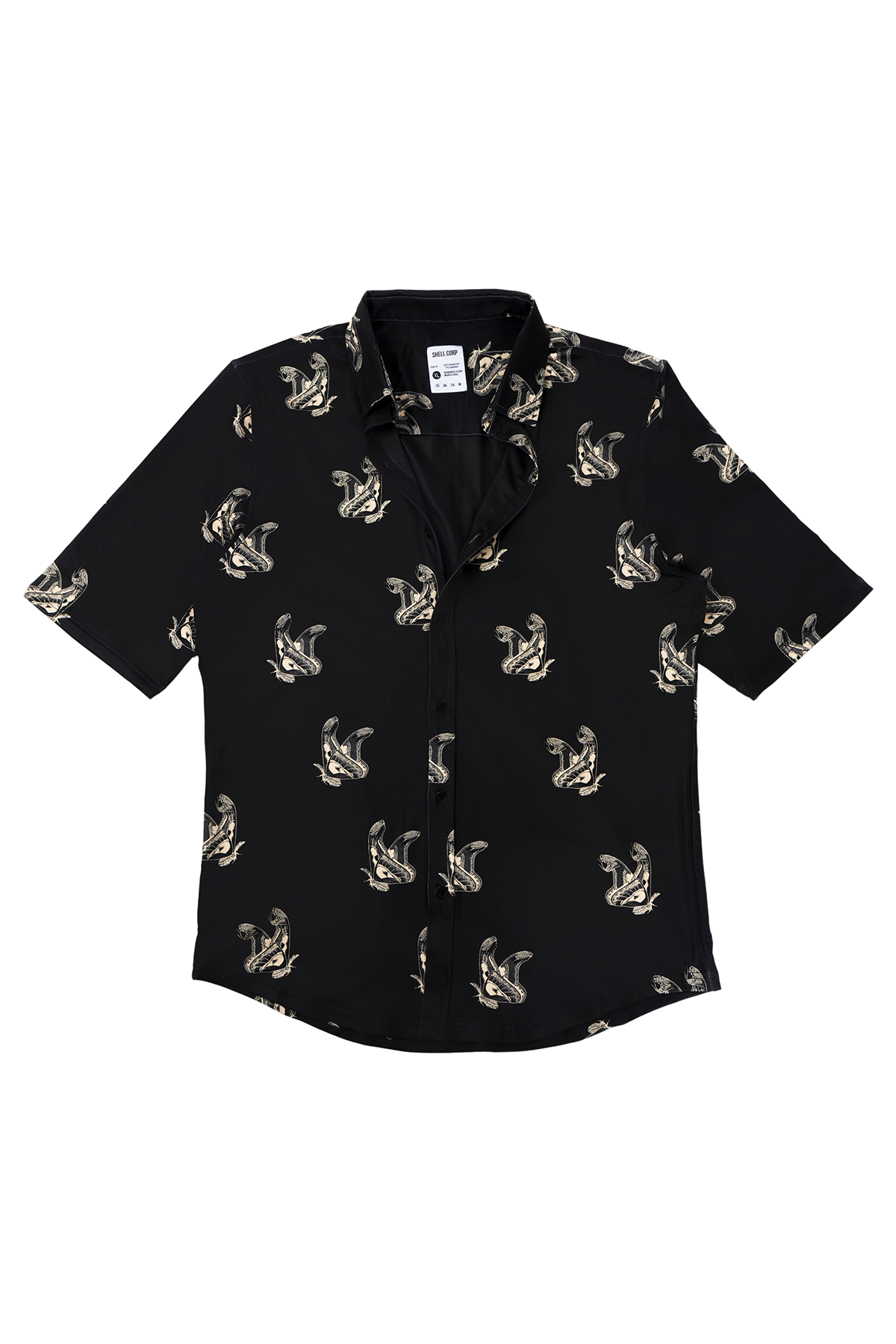 Ready-For-Anything Atlas Moth Button Up Shirt - Black