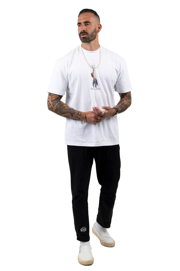 Shell Corp Hang in There T-Shirt - White