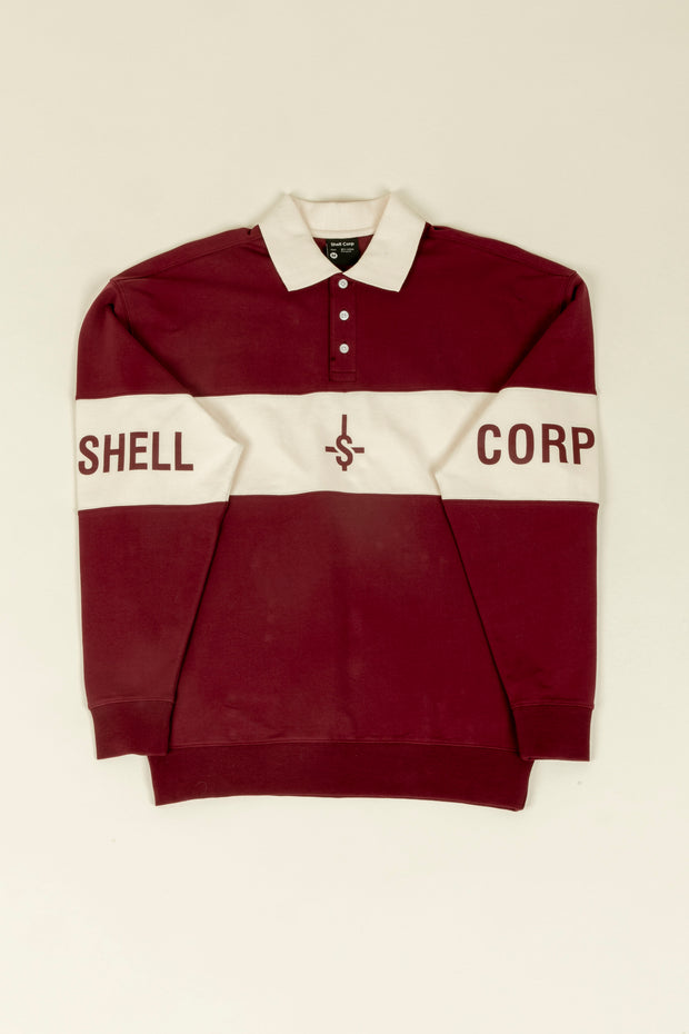 Shell Corp Benefactor Polo Shirt - Brick