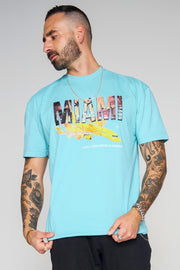 Shell Corp Tourist T-Shirt - Miami - Mint