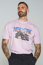 Shell Corp Tourist T-Shirt - New York - Purple