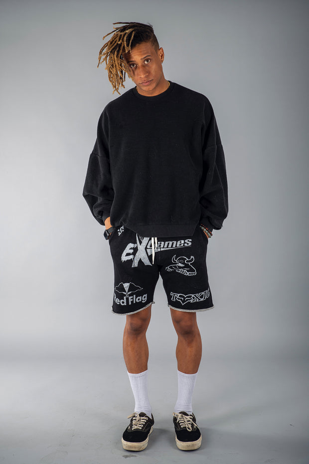 Shell Corp Ex Game Shorts - Black Heather
