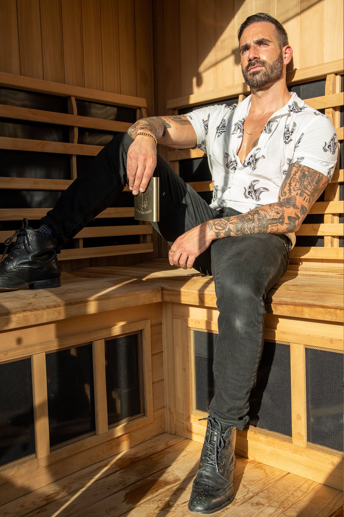 Shell Corp Atlas Moth Shirt - White